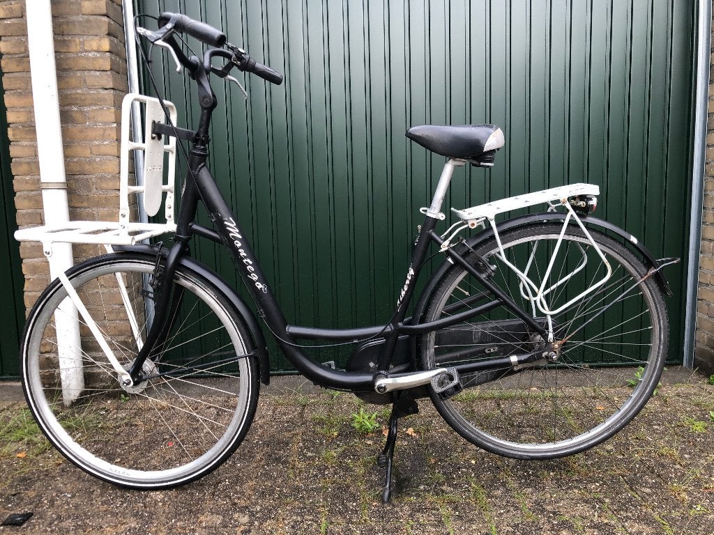 Popal nette-fiets met bakkers-rek 3 versn opruiming, Velgrem, Versnellingen, Ophalen, Overige merken