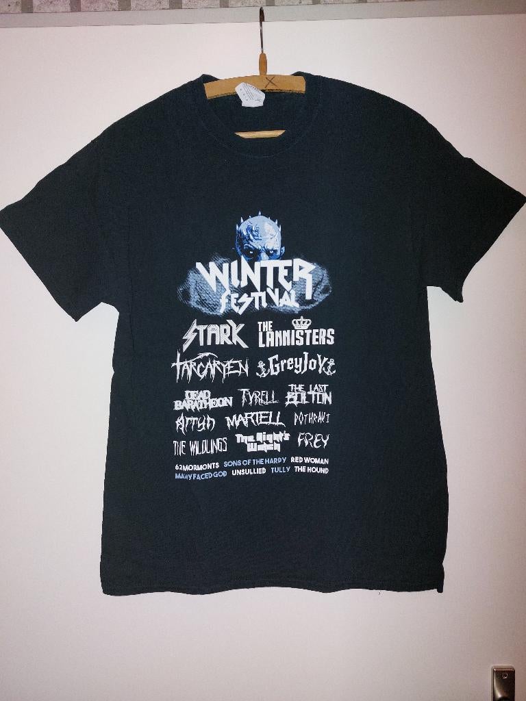Shirt, Winterfestival, diverse bands, mt M, Ophalen of Verzenden, Zo goed als nieuw, Maat 48/50 (M), Overige kleuren