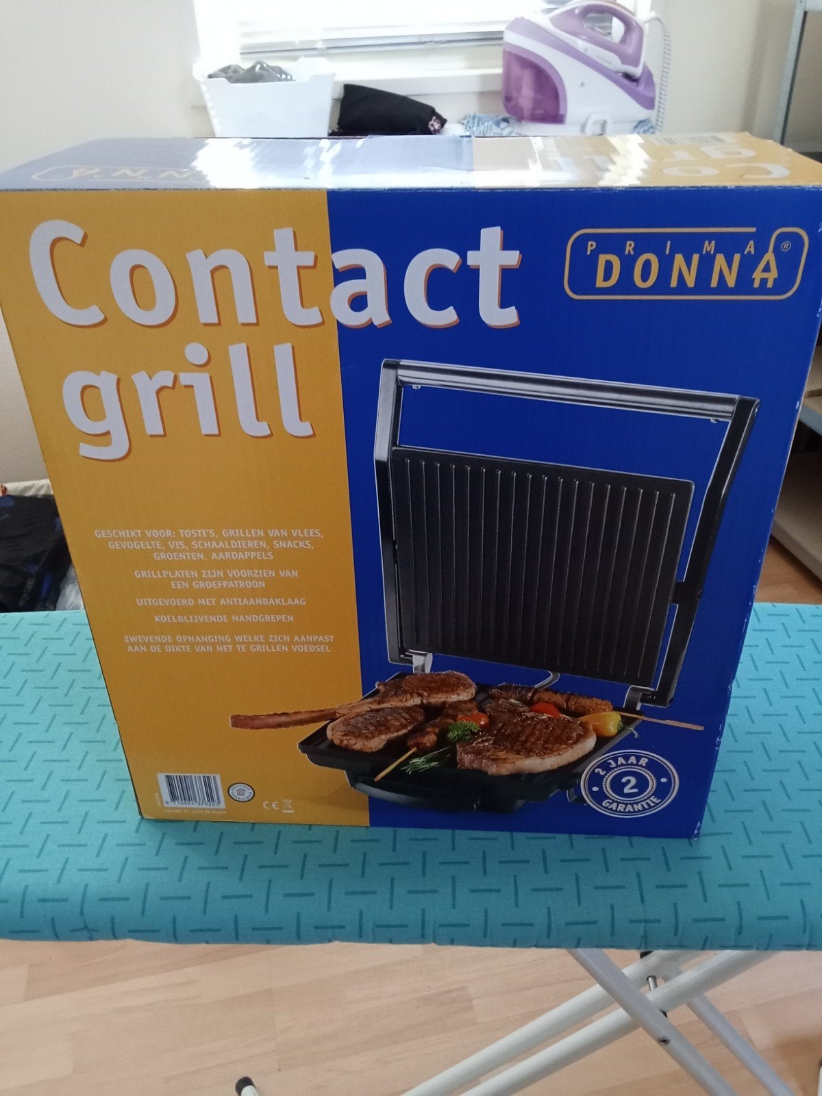 Contact grill nieuw in de doos, Witgoed en Apparatuur, Contactgrills, Ophalen of Verzenden, Nieuw