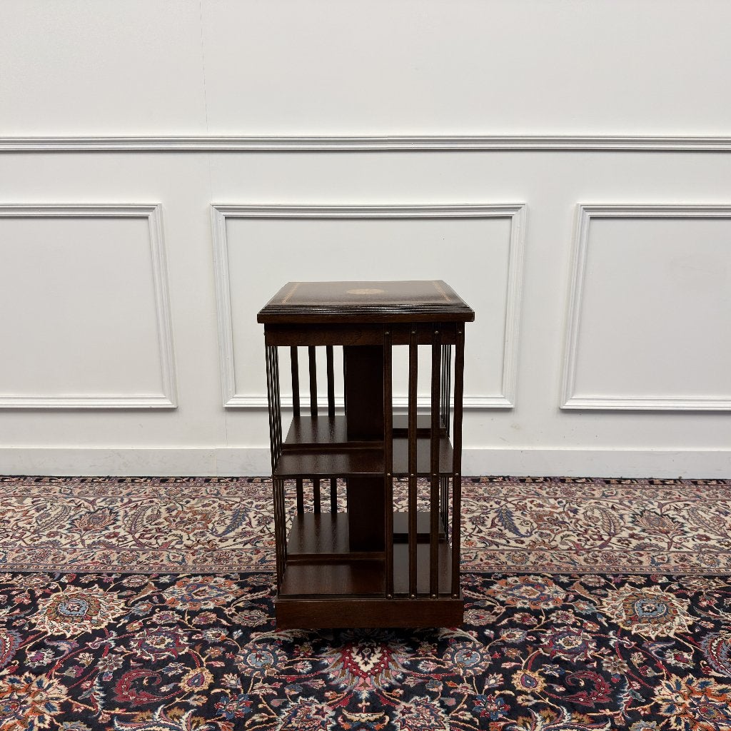 Klassiek Engelse Boekenmolen Marqueterie Inleg, Ophalen of Verzenden