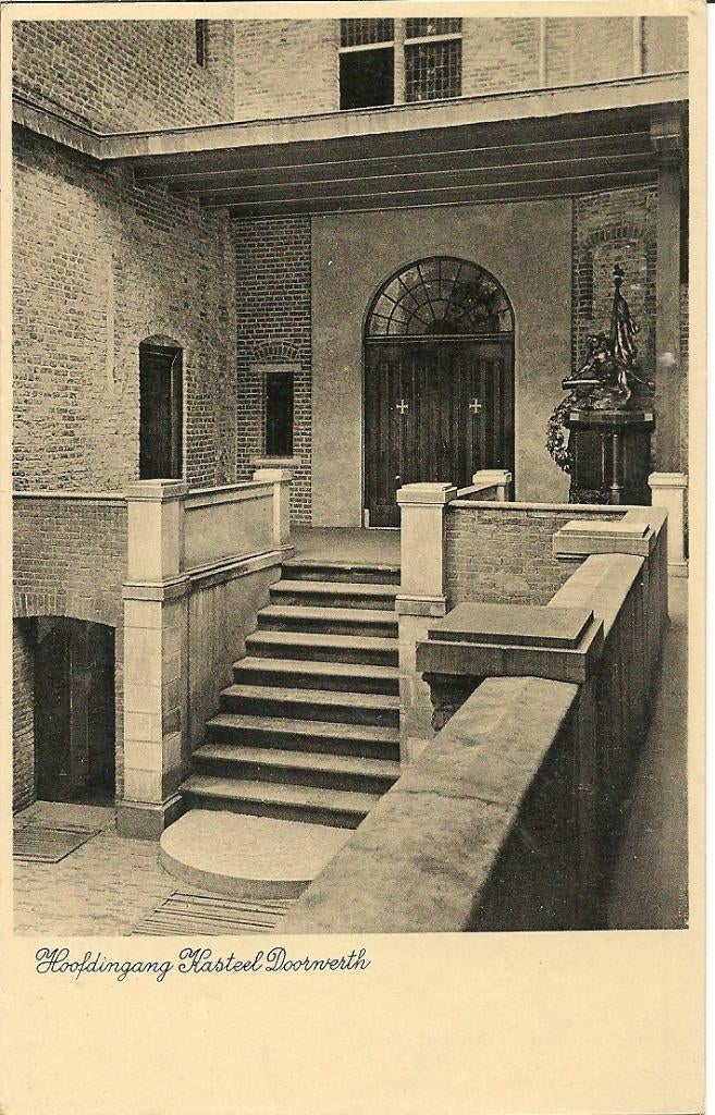 Hoofdingang Kasteel Doorwerth., Ophalen of Verzenden, 1920 tot 1940, Ongelopen, Gelderland