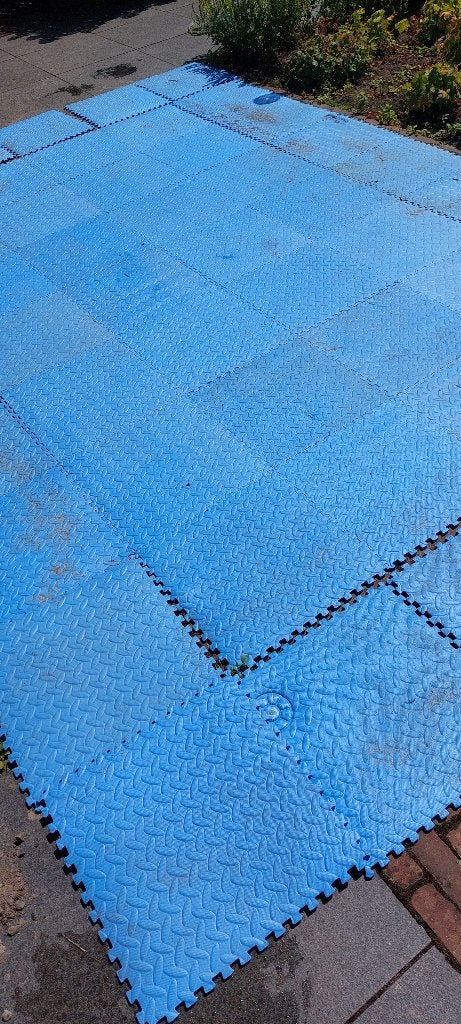zwembad foamtegels, Gebruikt, Vierkant, Ophalen of Verzenden, Opzetzwembad