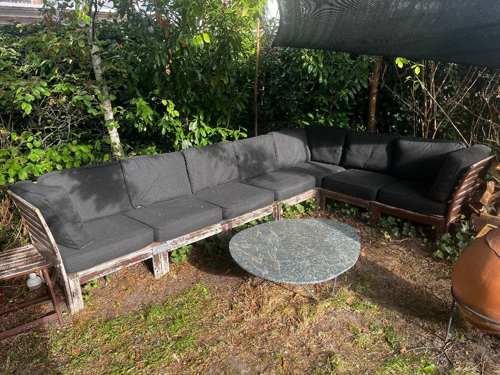 IKEA Äpplarö loungeset hoek 7-delig incl kussens, Ophalen, Gebruikt, Loungeset, Bank