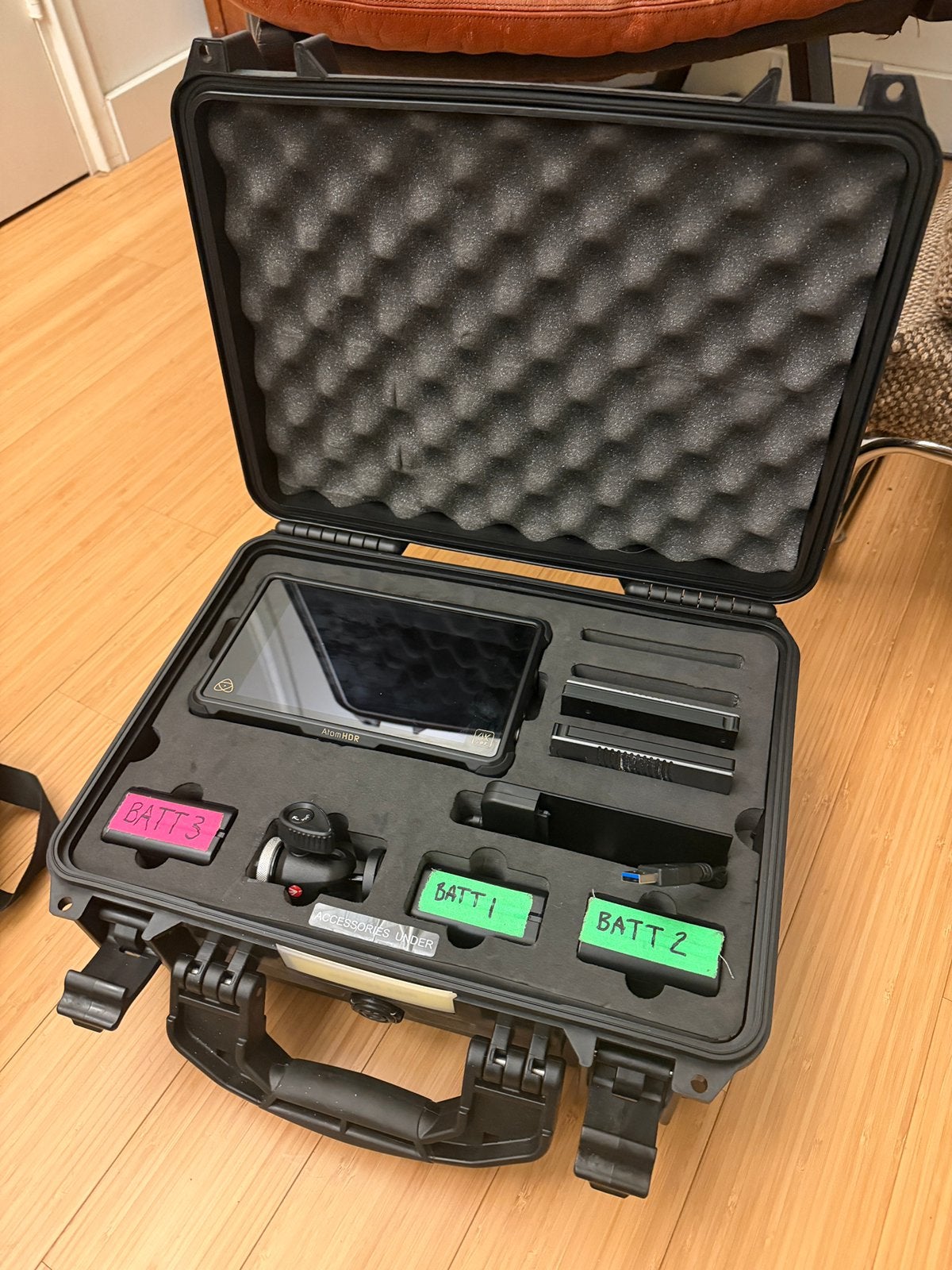 2x Atomos Shogun Inferno 4k 60p HDR monitor/recorder set, Ophalen, Zo goed als nieuw, Audio