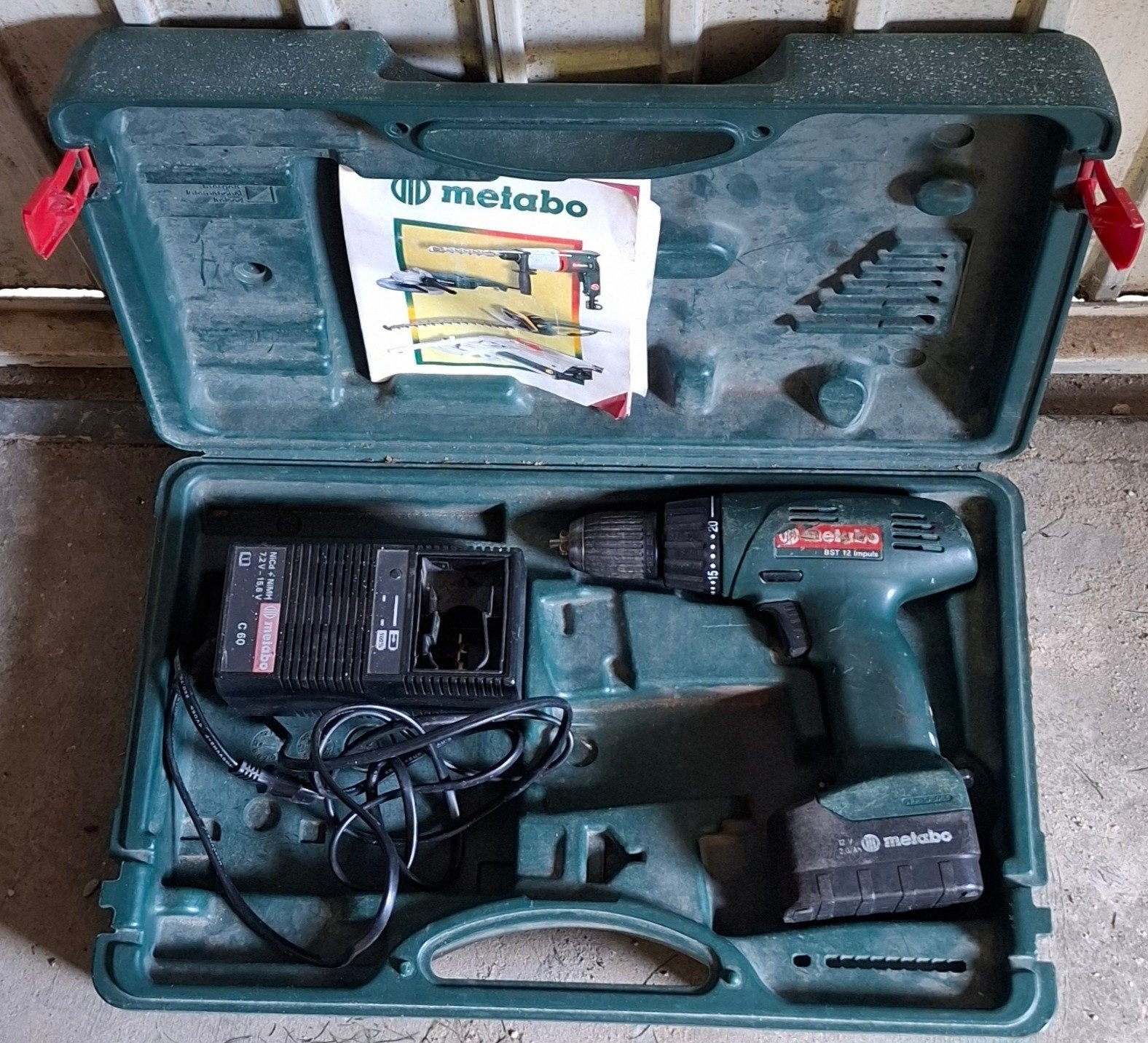 Metabo Accu Boormachine met Impuls Functie 12V 2.0Ah, Ophalen of Verzenden, Gebruikt, Boormachine
