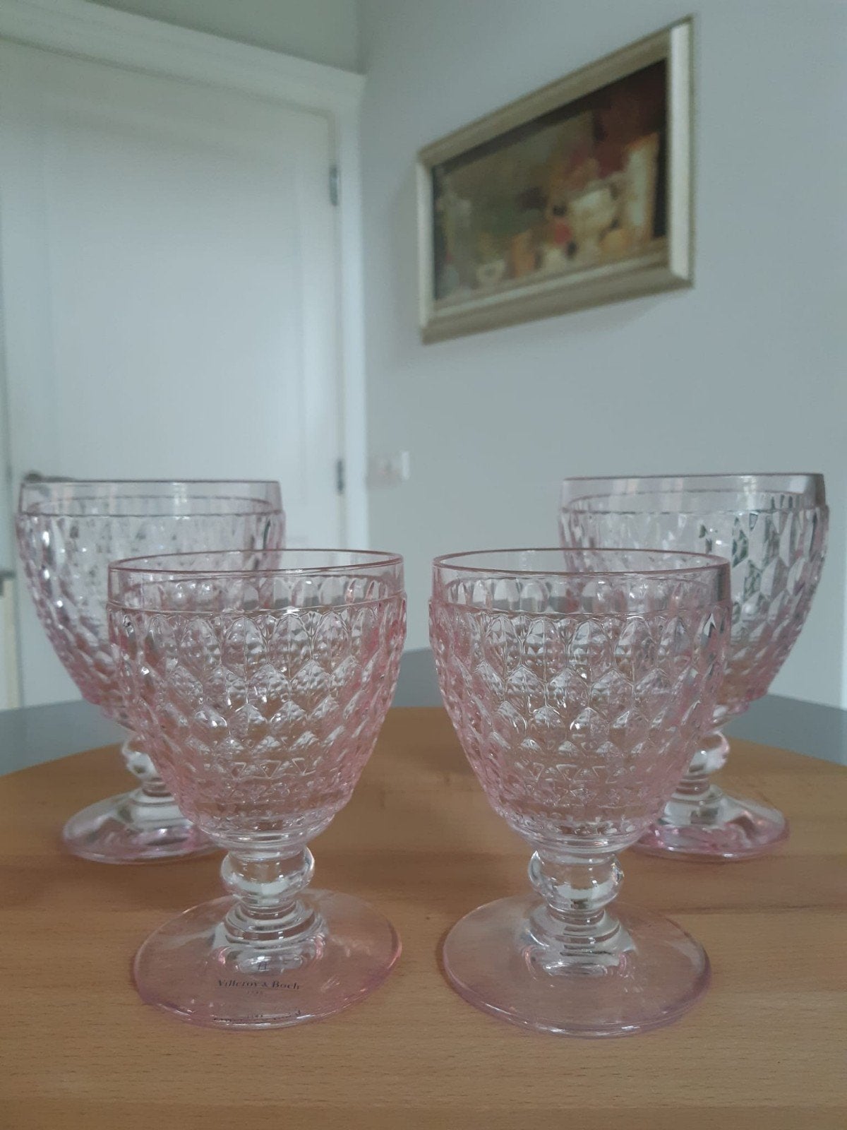 Set van 4 Glazen Villeroy en Boch Boston Coloured Roze NIEUW, Huis en Inrichting, Glas of Glazen, Nieuw, Ophalen of Verzenden