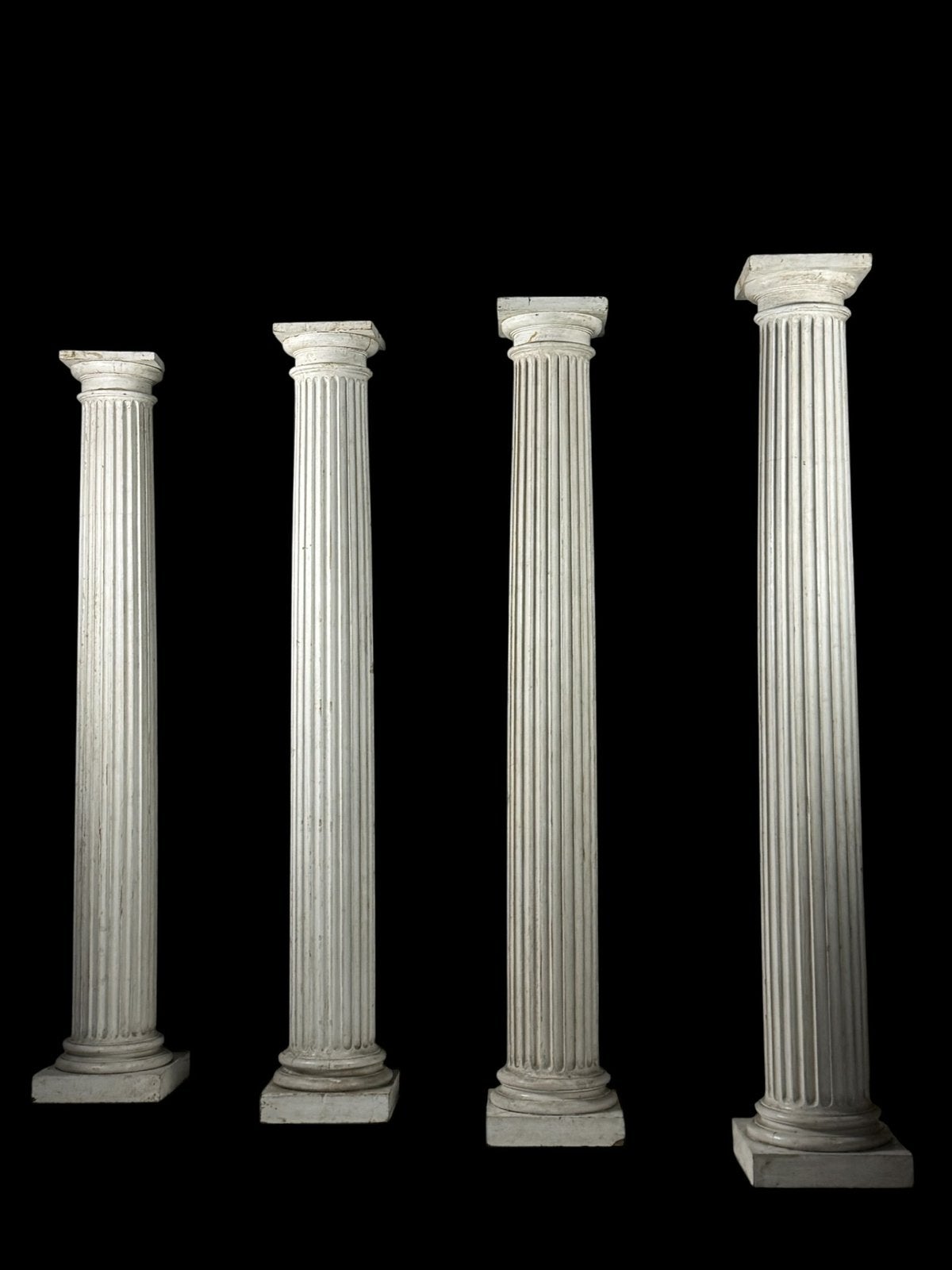 Set van 4 Neoclassistische zuilen 19e eeuw, Ophalen, Zo goed als nieuw