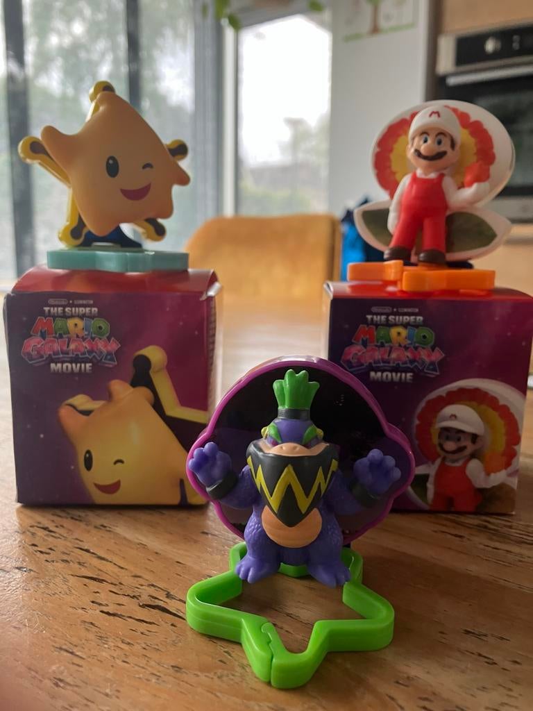 McDonald's Super Mario Galaxy Movie figuren, Ophalen of Verzenden, Zo goed als nieuw