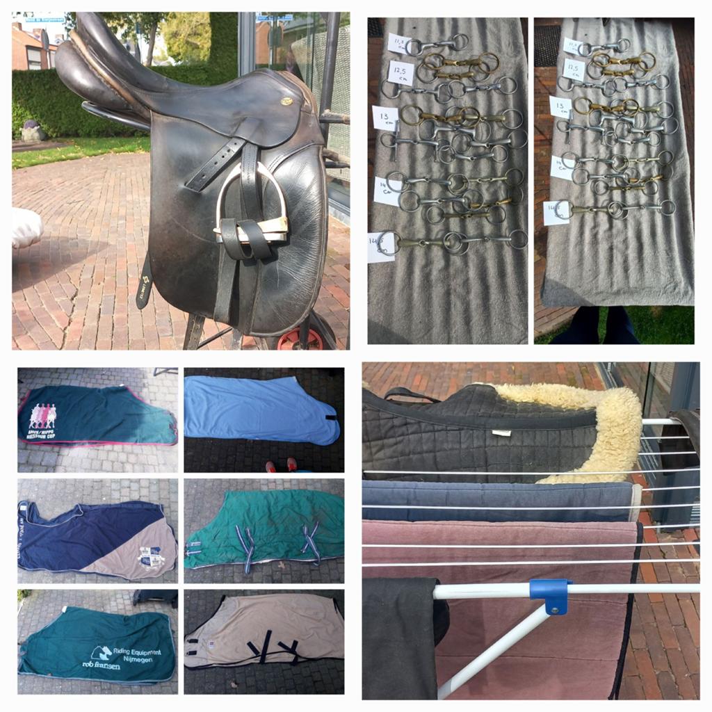 KN dressuurzadel,dekens,tuig,stangen & trensen, dekjes etc, Dieren en Toebehoren, Paarden en Pony's | Zadels, Ophalen, Gebruikt