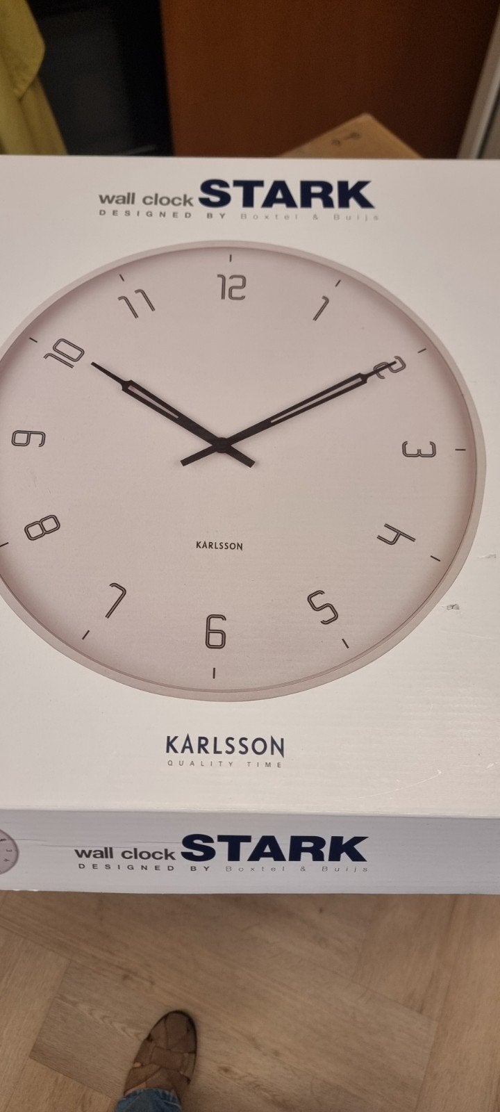 Nieuwe Karlsson Stark wandklok - Modern en stijlvol, Wandklok, Wit, Analoog, Nieuw
