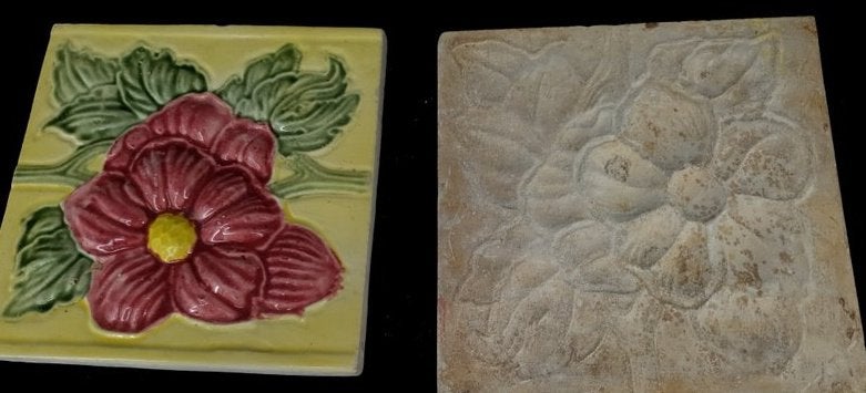 Majolica tiles antieke tegels oude tegels vintage wandtegels, Ophalen of Verzenden