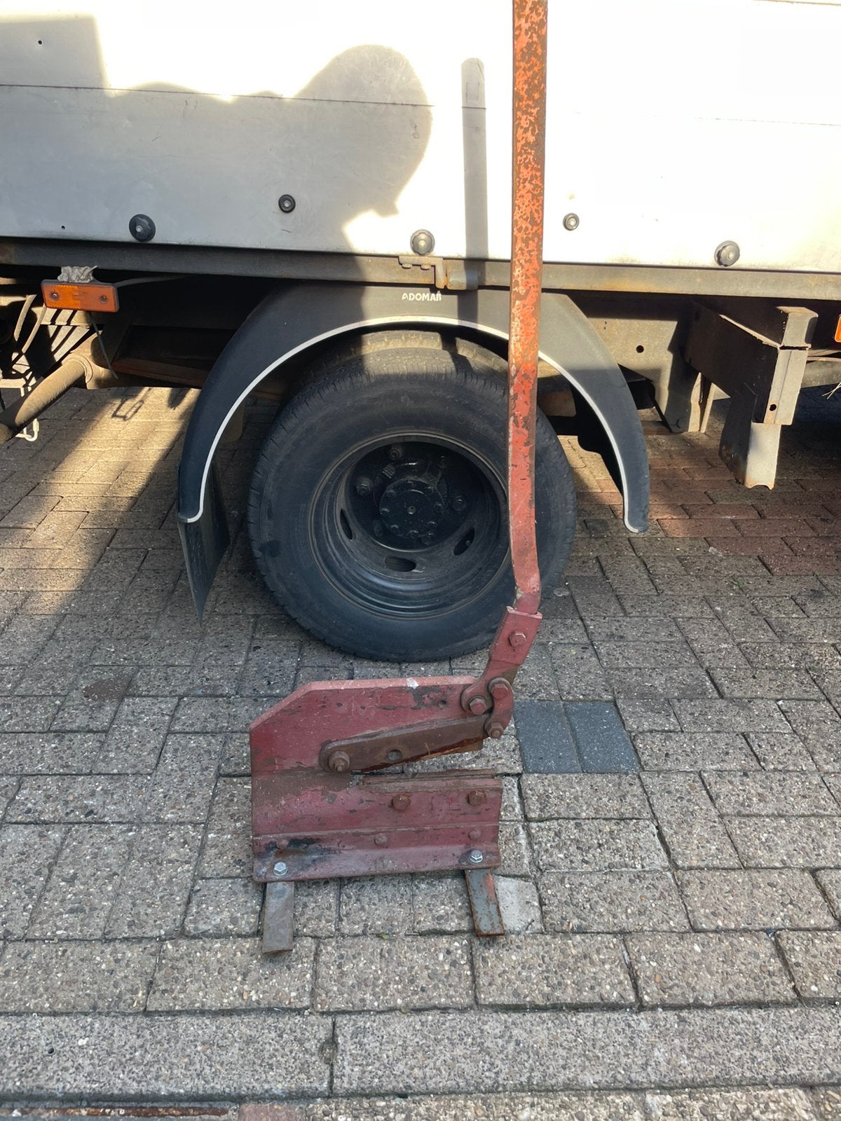 Plaatschaar grote zware, Ophalen, Gebruikt, Nvt, Nvt