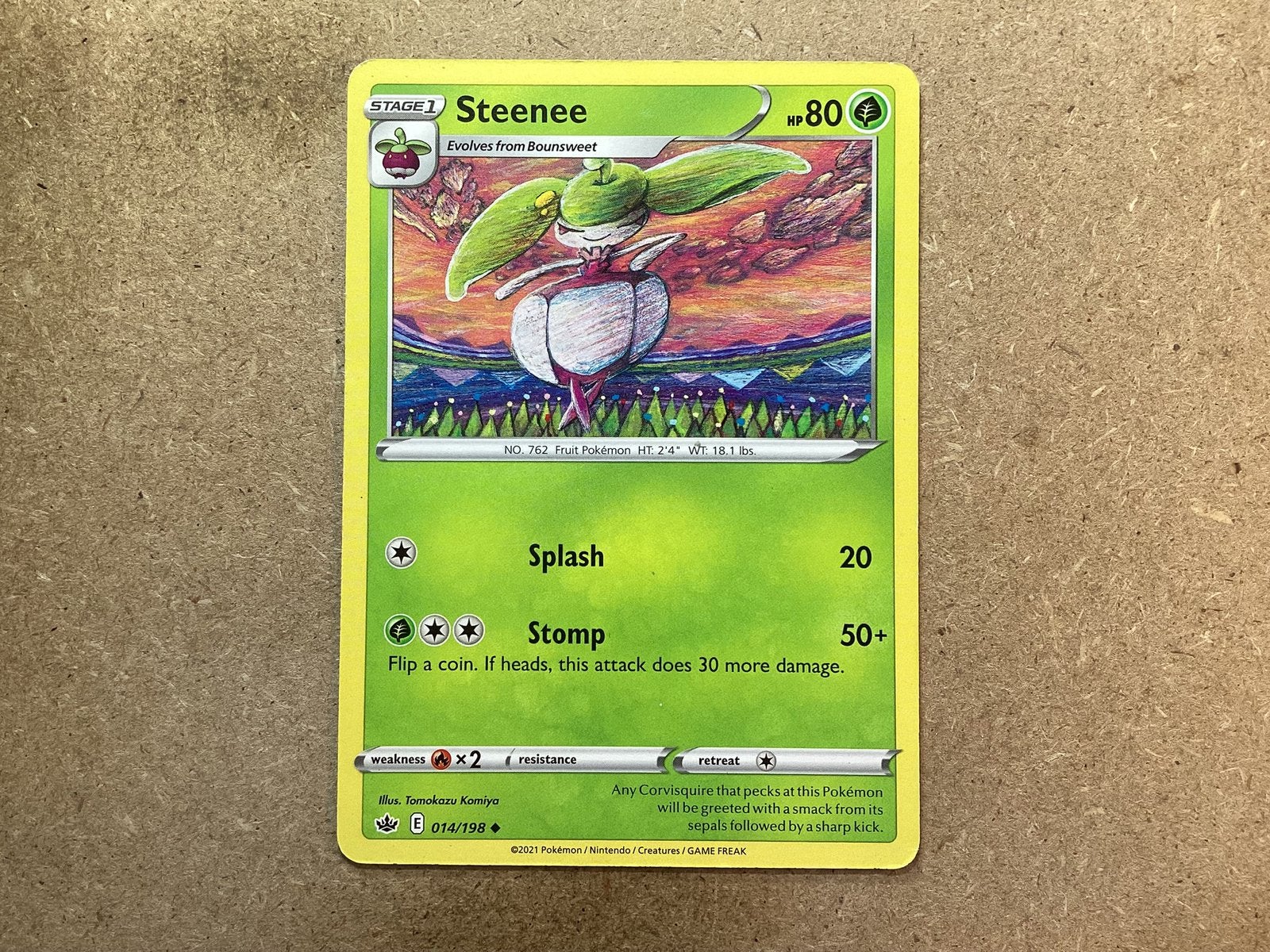 1x Steenee [CRE 014/198] (Excellent), Ophalen of Verzenden, Zo goed als nieuw, Losse kaart