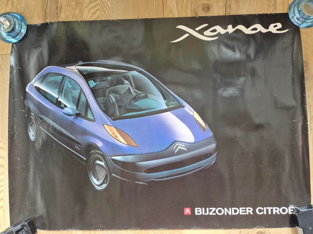 Poster Citroën Xanae Conceptcar 1994, Verzamelen, Gebruikt, Rechthoekig Liggend, Ophalen of Verzenden, A1 t/m A3