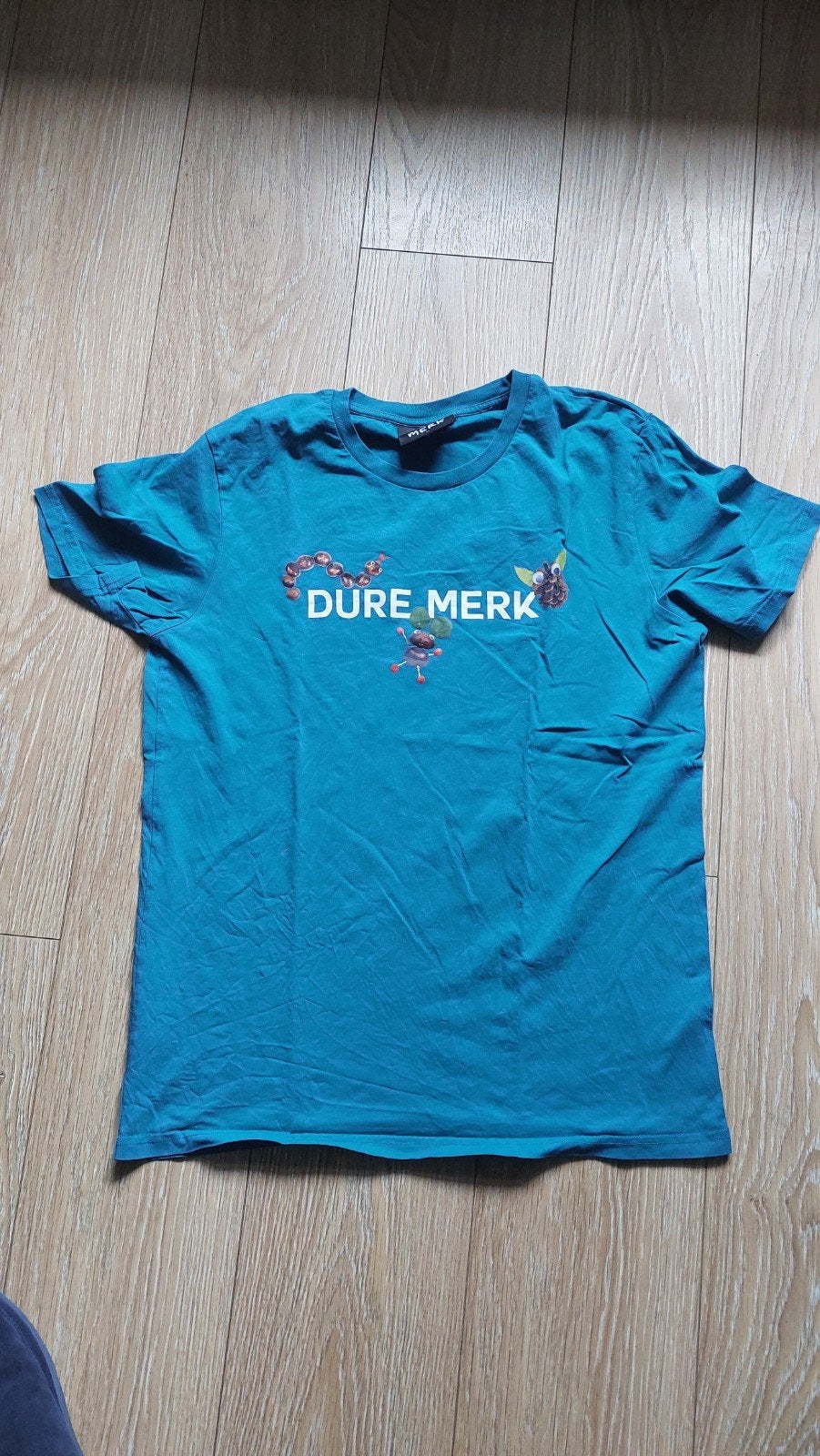 Leuk turquoise T-shirt van Dure Merk - Maat M, Ophalen of Verzenden, Gedragen, Dure Merk, Maat 48/50 (M)