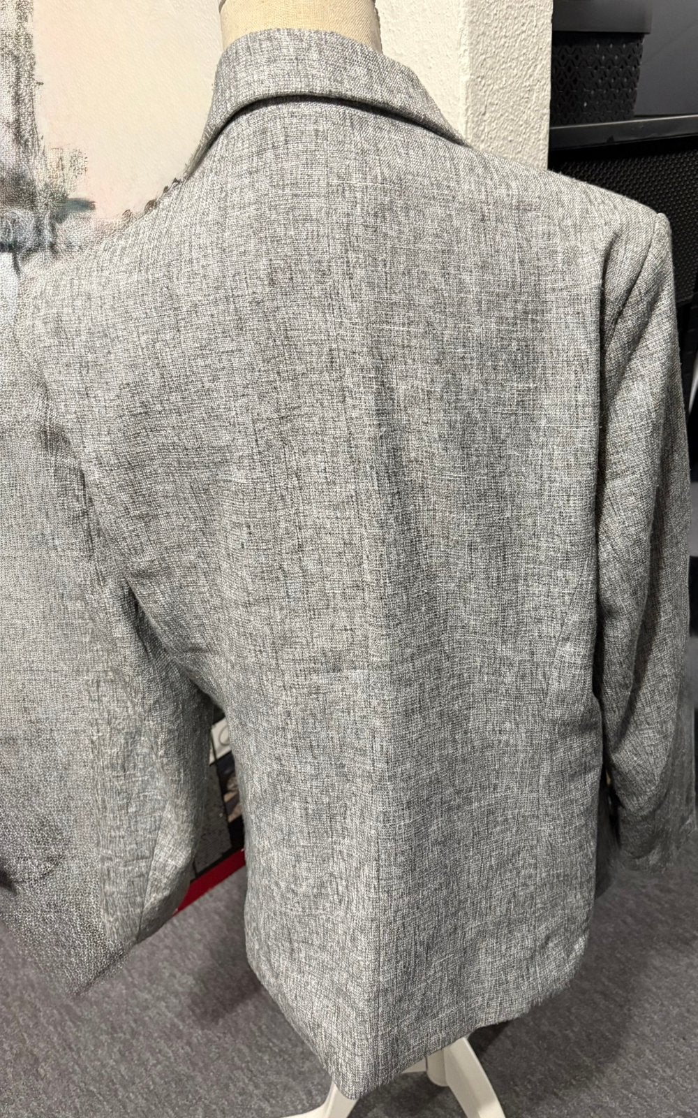 Norah blazer, Ophalen, Zo goed als nieuw, Maat 38/40 (M), Grijs