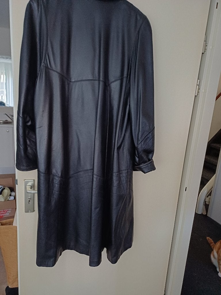 Jas leder zwart, Ophalen of Verzenden, Gedragen, Maat 42/44 (L), Zwart