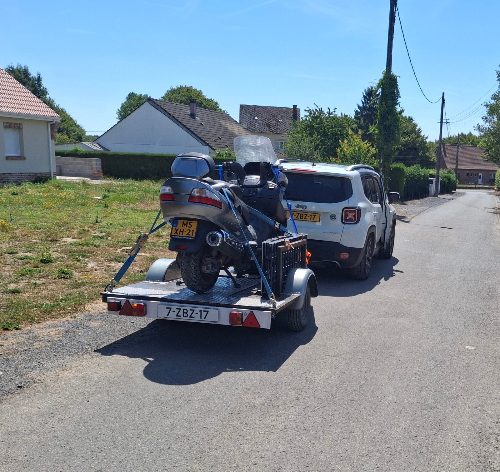 Motortrailer, Ophalen