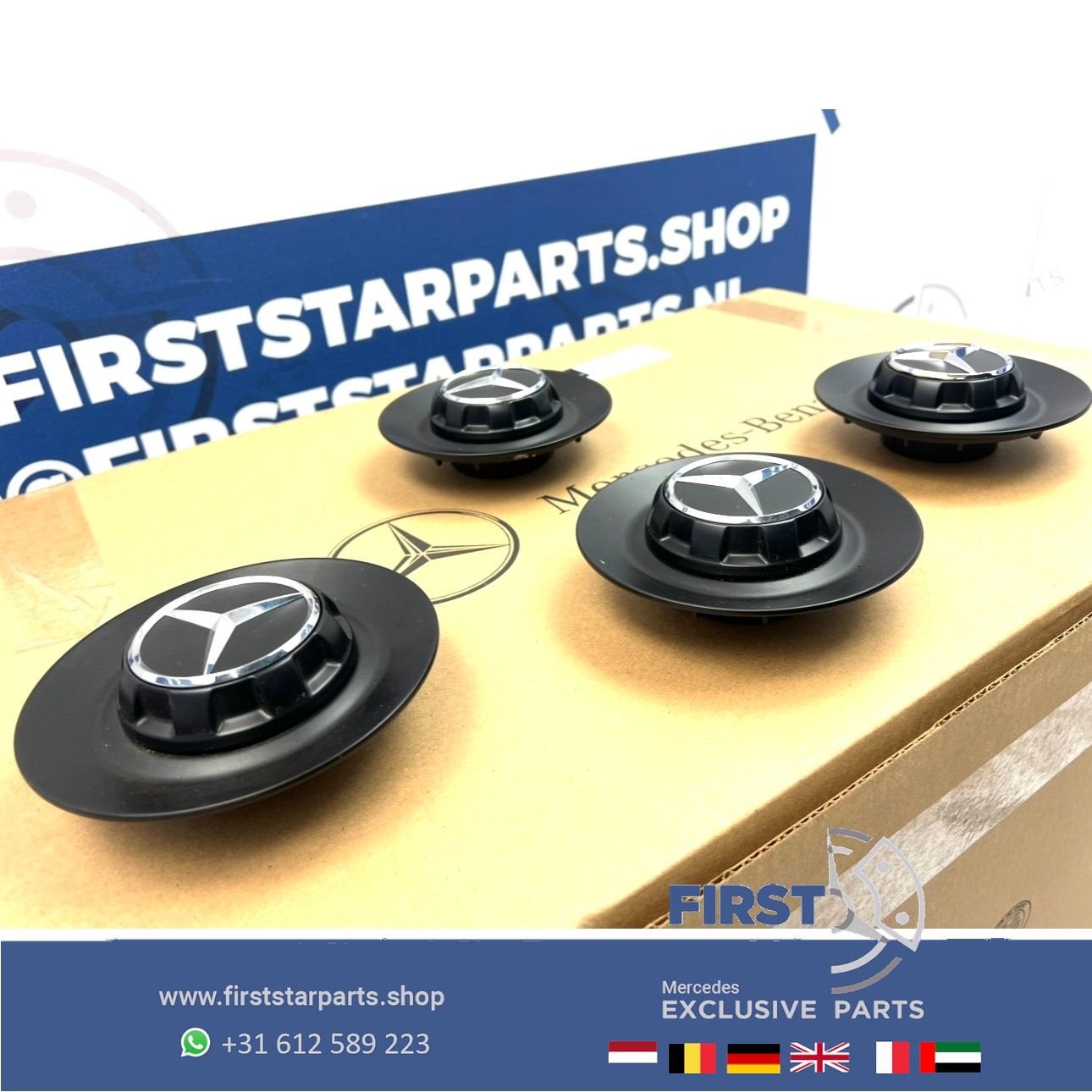 W177 V177 A KLASSE A45 A45S AMG 45 NAAFDOPPEN SET (4x) VELG, Gebruikt, -, -, Ophalen of Verzenden