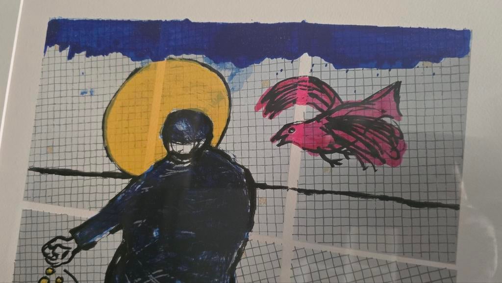 Corneille Zeefdruk 1989 - Cobra Kunst - Nr. 36/250, Antiek en Kunst, Ophalen of Verzenden