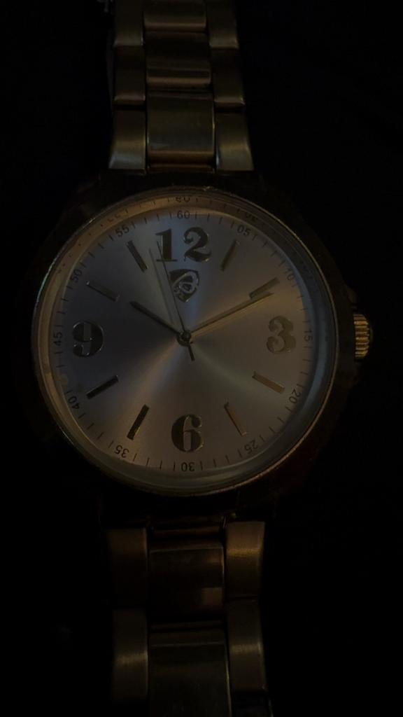 Goud/roségoudkleurig horloge - Stainless steel, Ophalen, Gebruikt, Staal, Polshorloge