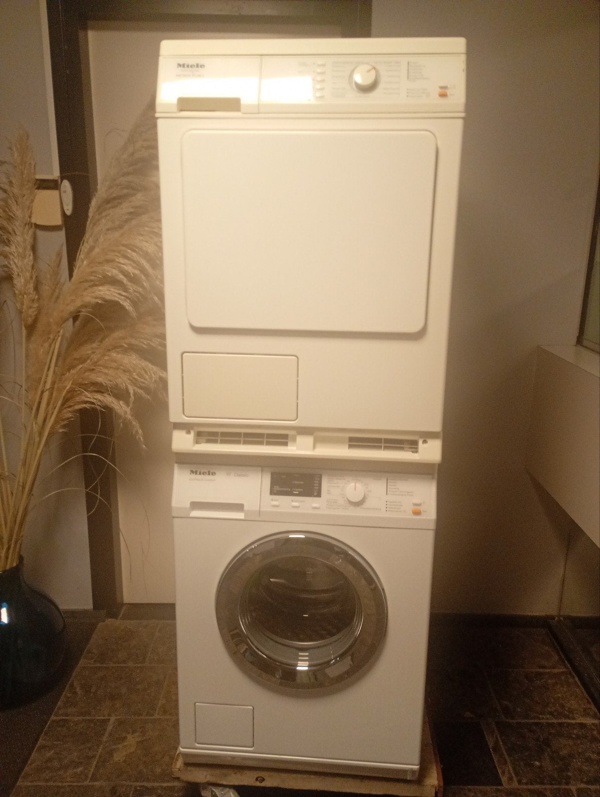 Miele Meteor Plus C wasmachine en droger set, 6 tot 8 kg, Gebruikt, Ophalen of Verzenden, Voorlader