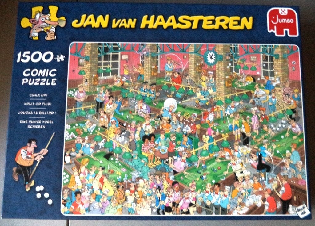 Jan van Haasteren puzzel Krijt op tijd, Ophalen of Verzenden, 500 t/m 1500 stukjes, Zo goed als nieuw, Legpuzzel