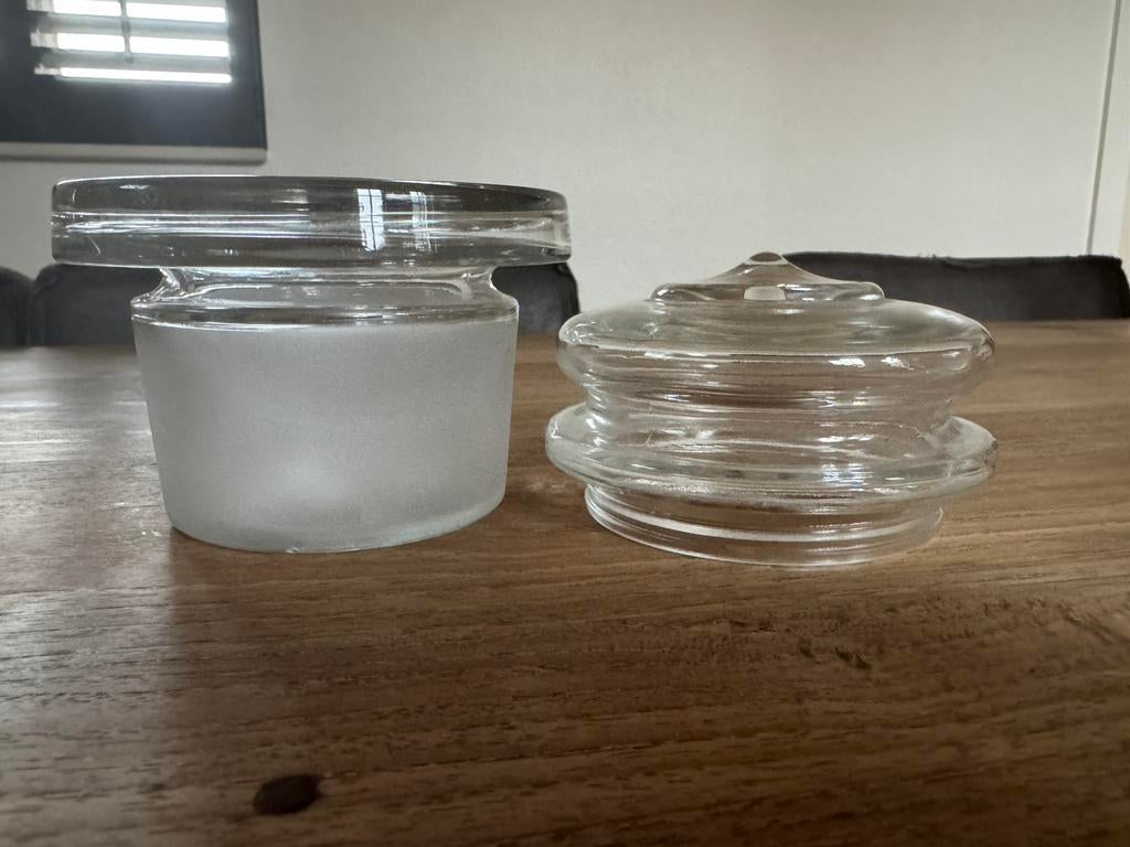 Tonnema deksel en glazen stopfles stop, Antiek en Kunst, Curiosa en Brocante, Ophalen of Verzenden
