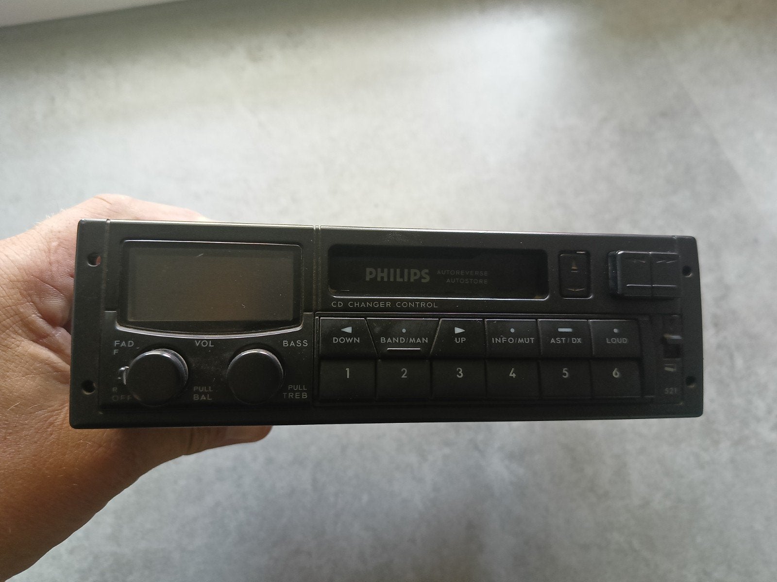 Philips autoradio 521 met cassette, Auto diversen, Ophalen