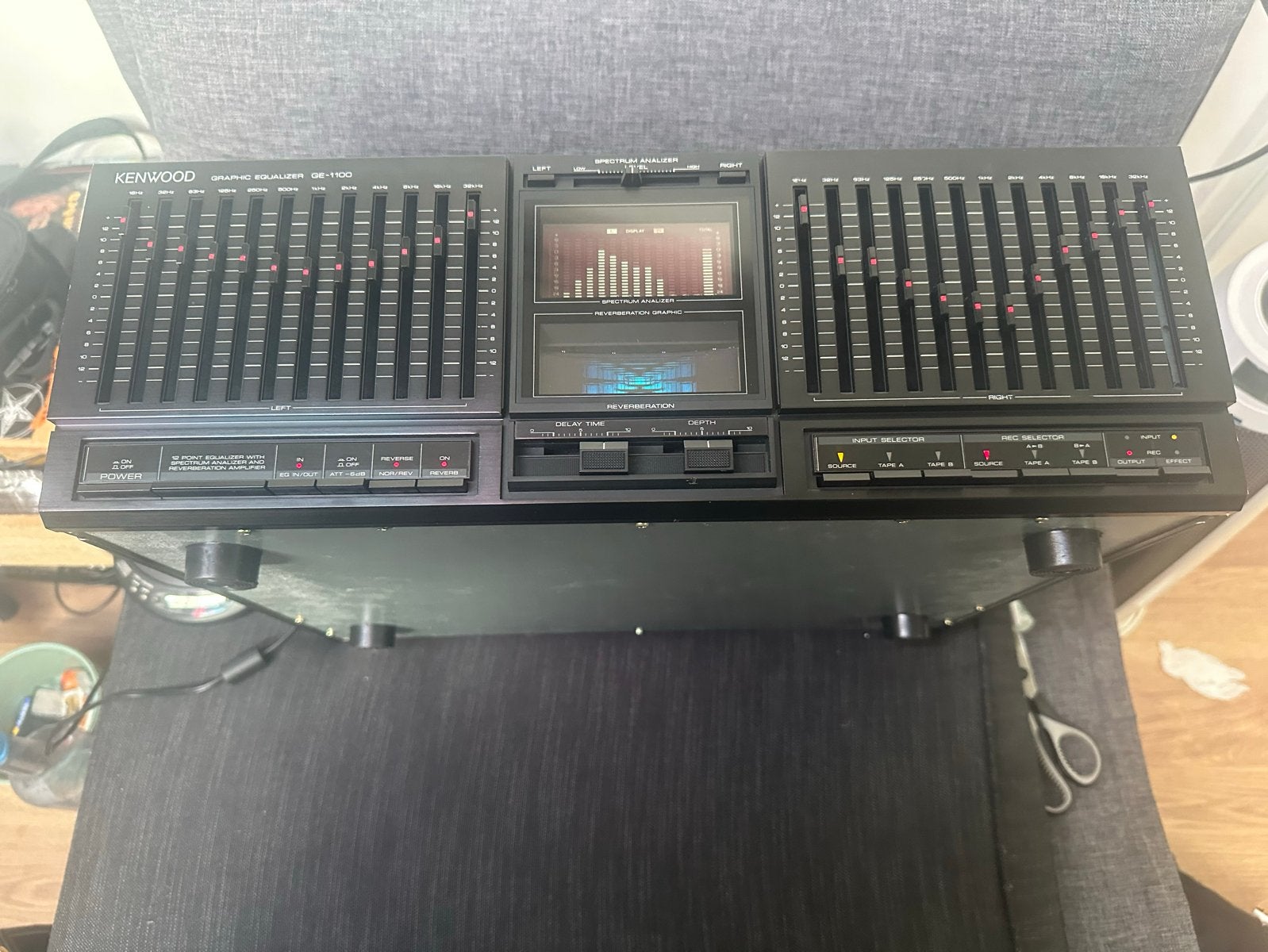 Kenwood GE-1100 Grafische Equalizer - Vintage Audio, Ophalen of Verzenden, Gebruikt, Overige systemen, Minder dan 60 watt