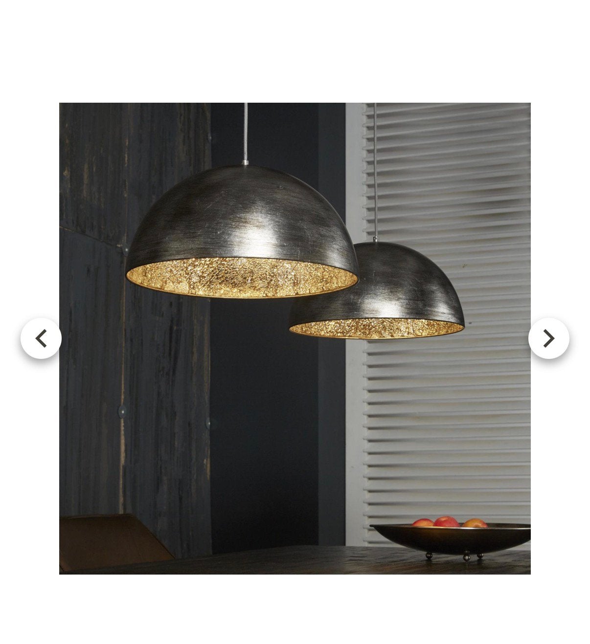 Hanglamp Old Silver & Mirror, Huis en Inrichting, Ophalen of Verzenden, Zo goed als nieuw, Metaal