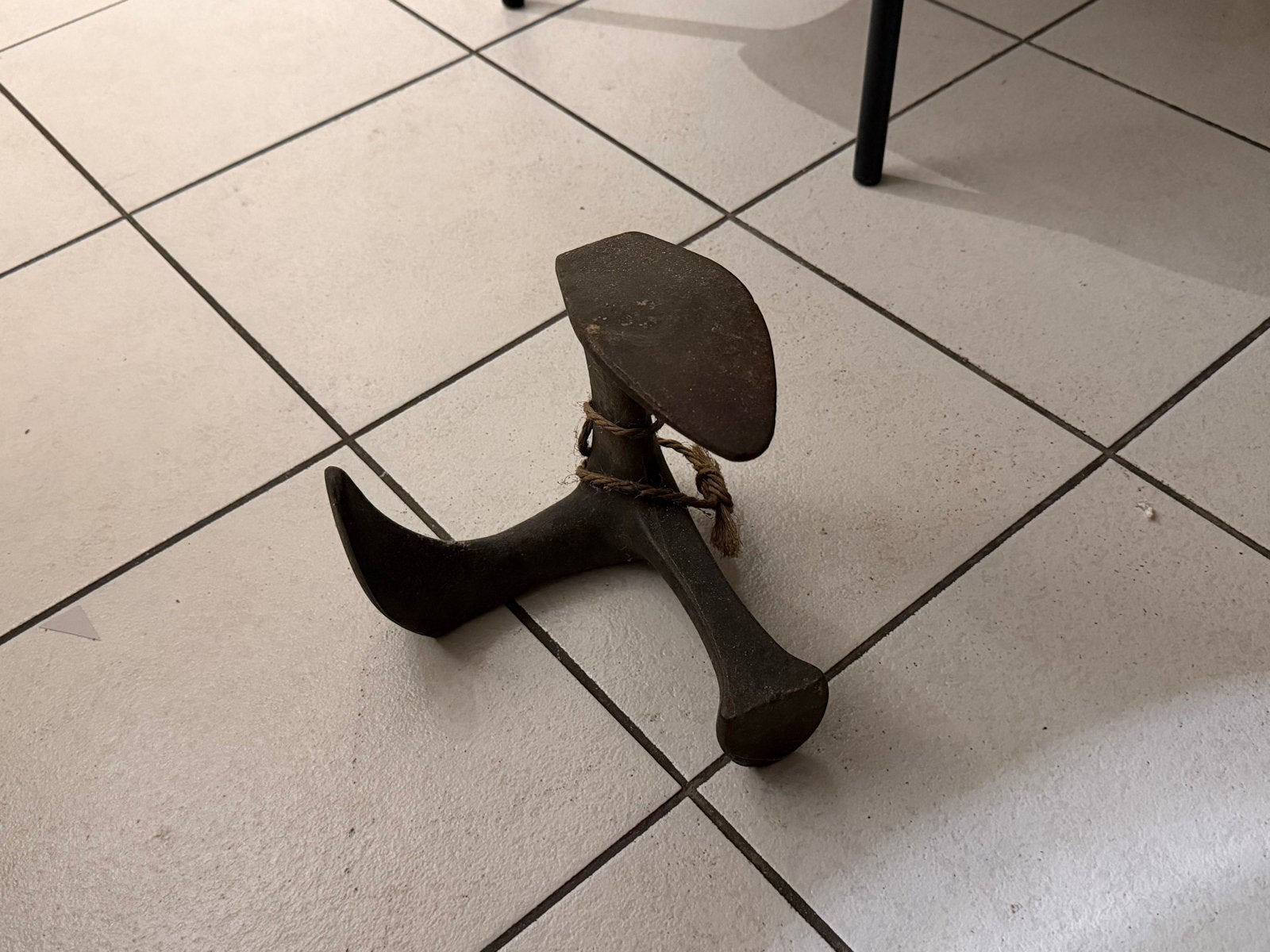 Oude schoenmakersleest - Antieke schoenmakersgereedschap, Ophalen