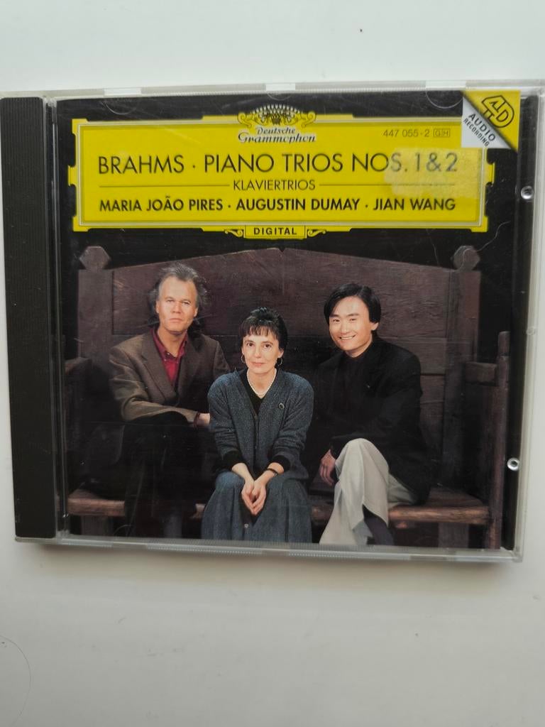 Brahms- piano trios nos 1&2, Ophalen of Verzenden, Romantiek, Zo goed als nieuw, Kamermuziek