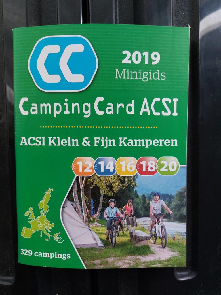 Camping Card ACSI 2019, Ophalen of Verzenden