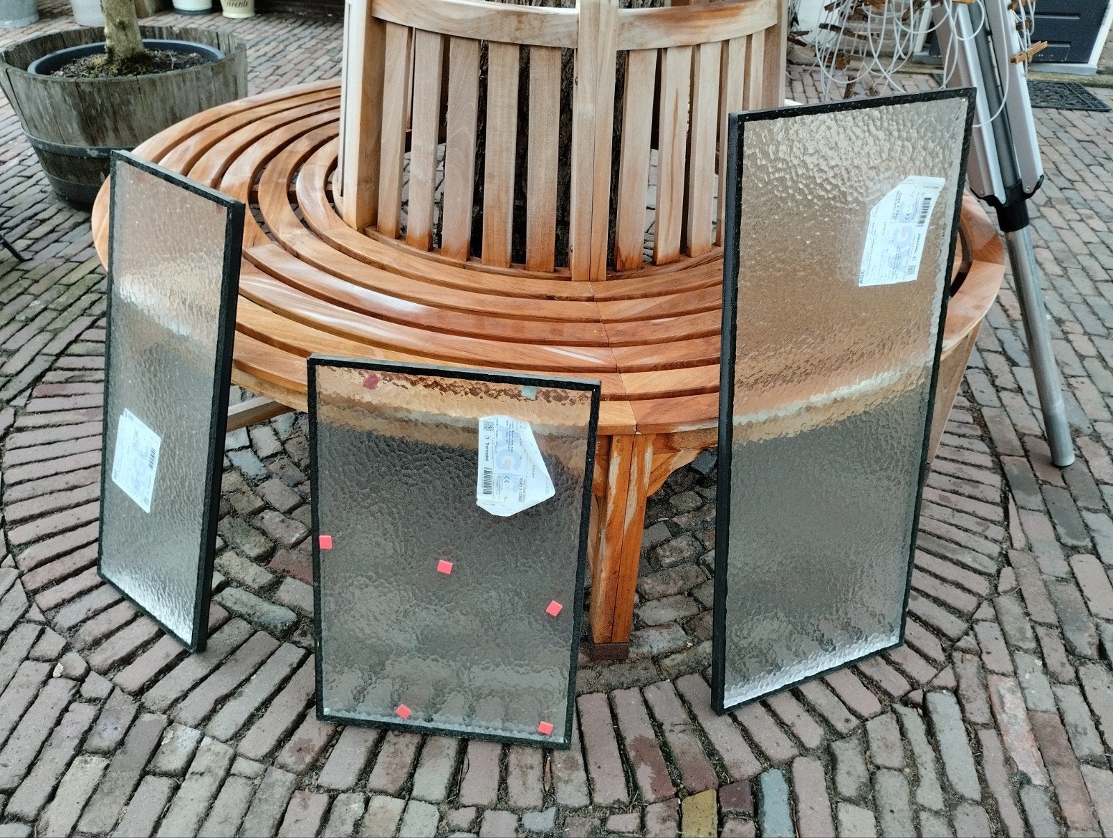 3 thermopane glazen ramen, Doe-het-zelf en Verbouw, Glas en Ramen, Ophalen, Gevelraam of Ruit