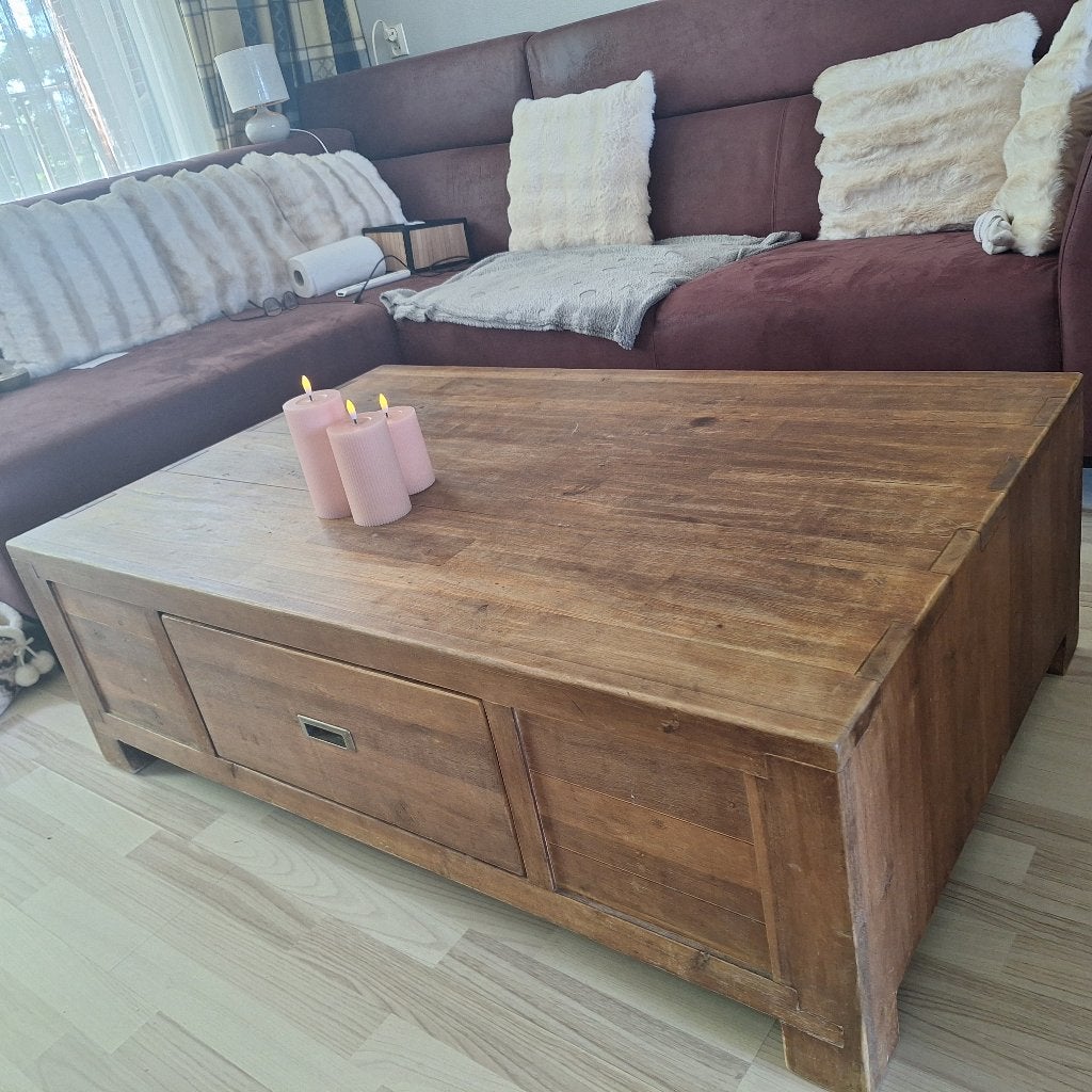 salontafel, Huis en Inrichting, Tafels | Salontafels, Ophalen, Gebruikt, 100 tot 150 cm, 50 tot 100 cm