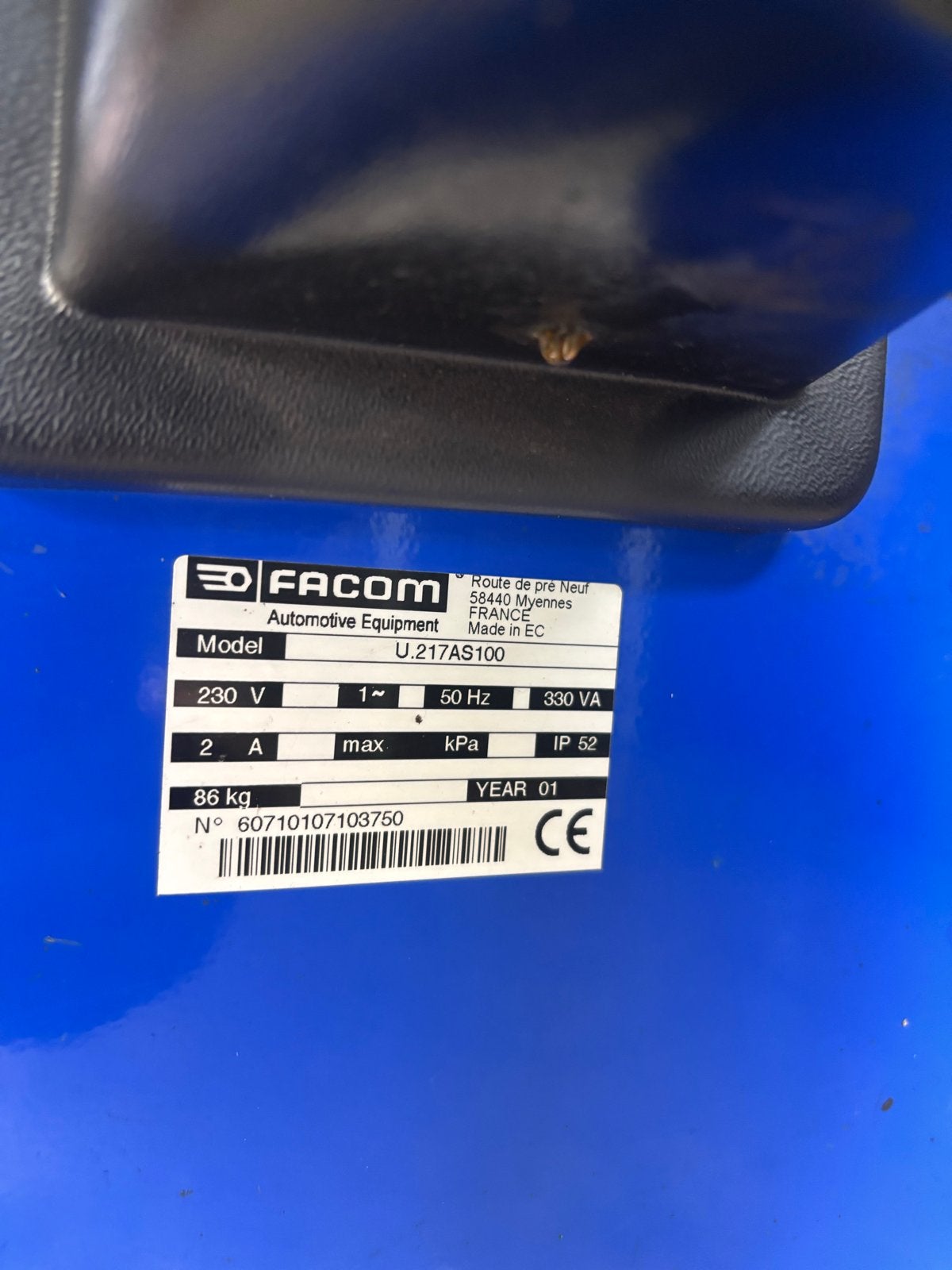 Facom U.217AS100 balanceermachine, Auto diversen, Autogereedschap, Ophalen, Gebruikt