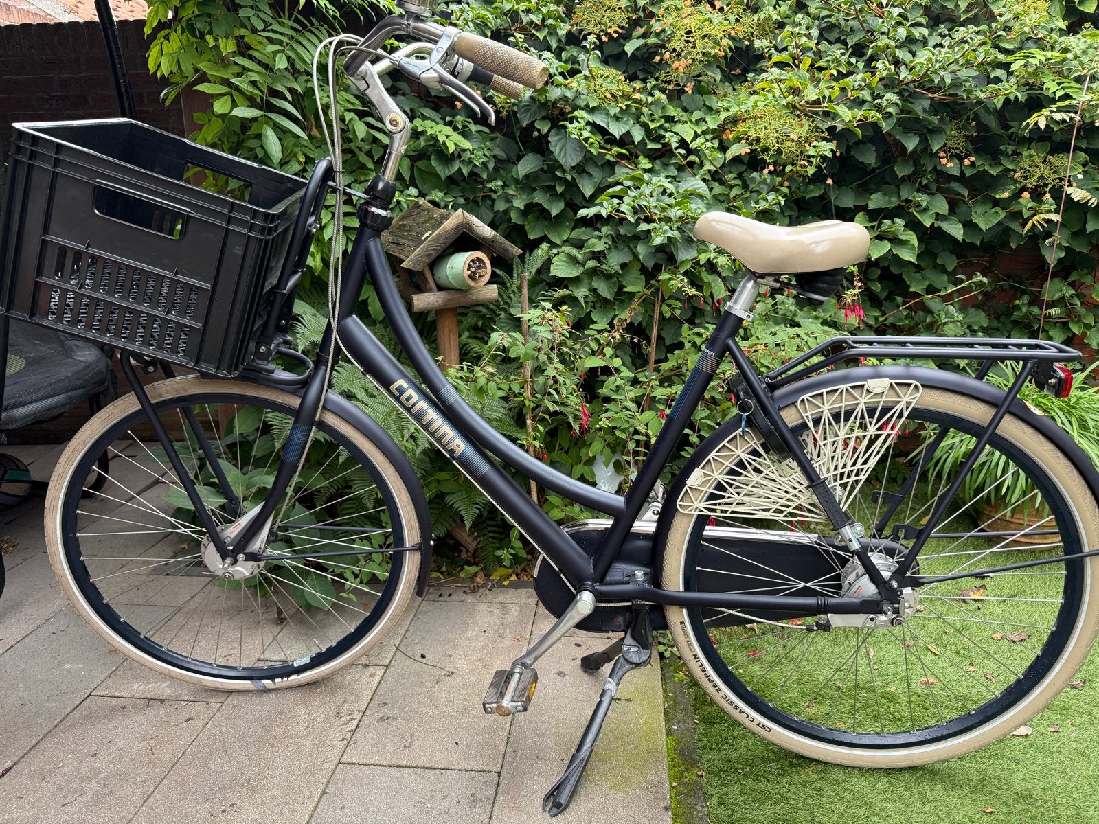 Cortina (moeder) fiets met mandje - Framehoogte 54cm, Terugtraprem, Ophalen, Overige merken, 53 tot 56 cm