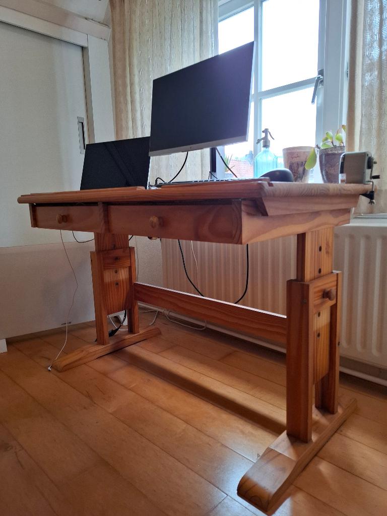 Bureau grenen, Ophalen, Overige typen, Hout, 119 cm