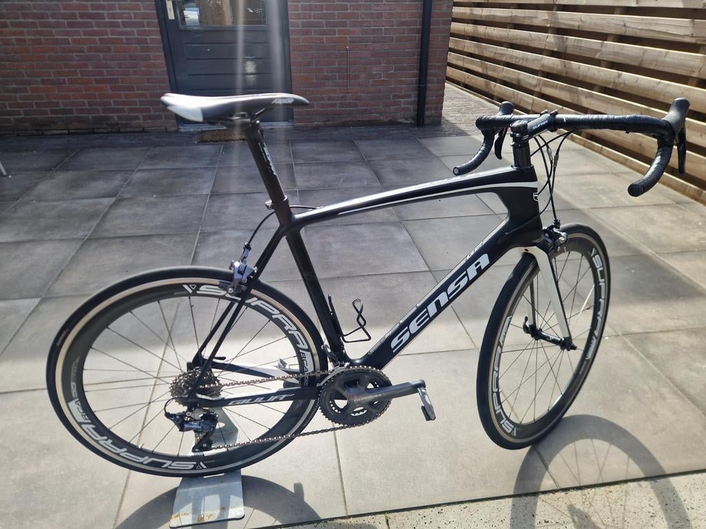 Sensa Giuila racefiets met Supra hoge velgen, Overige merken, 28 inch, Carbon, Heren