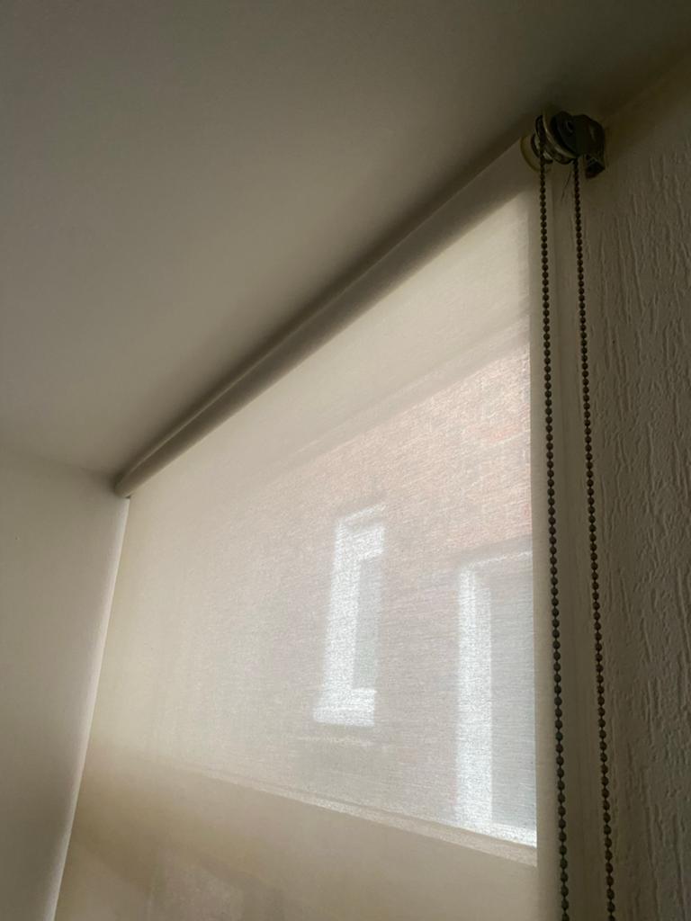 IKEA Rolgordijn 120x240 cm - Beige/Taupe - Lichtdoorlatend, Huis en Inrichting, Stoffering | Gordijnen en Lamellen, Ophalen, Gebruikt