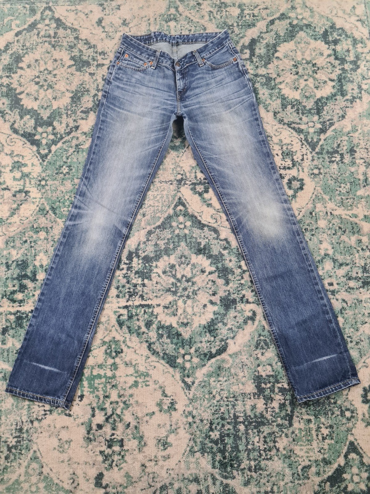 Levi's 555 straight leg W30 L34 Dames Tulsi3034 Blauw, Blauw, Ophalen of Verzenden, Zo goed als nieuw, W30 - W32 (confectie 38/40)