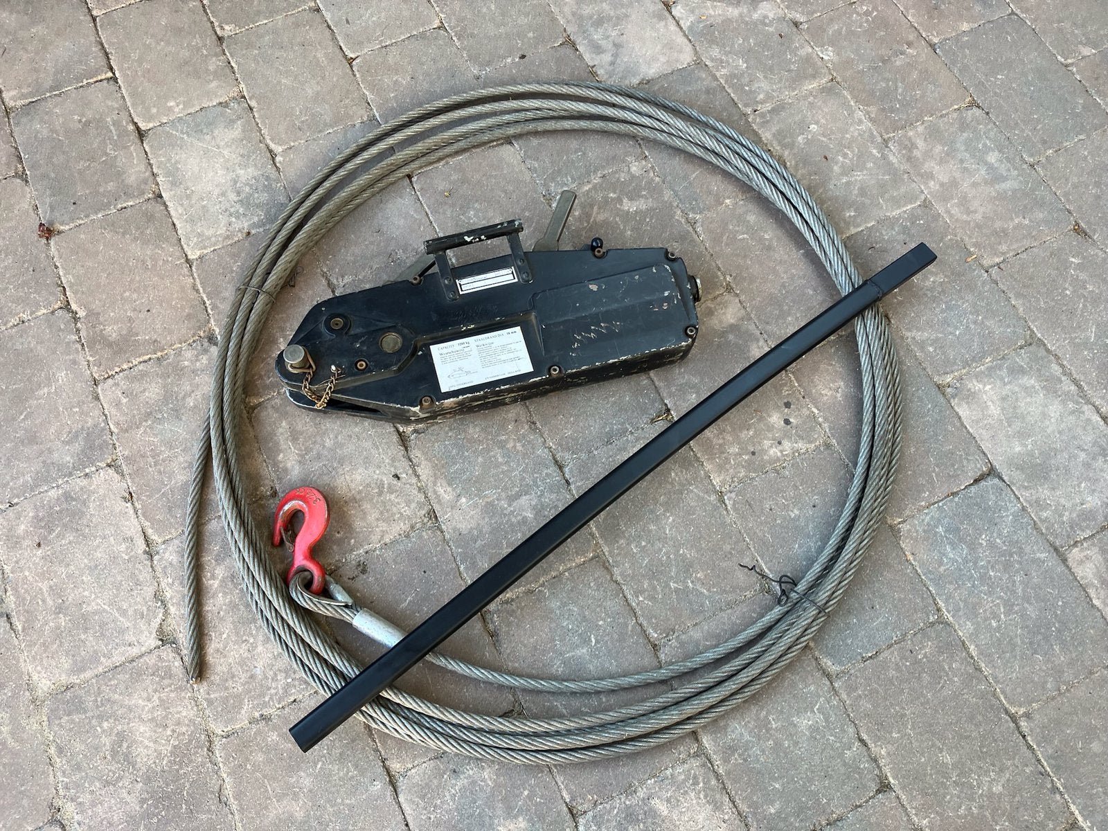 Estil EPH32 StaaldraadTakel Tirfor takel, Ophalen, Gebruikt, Handmatig