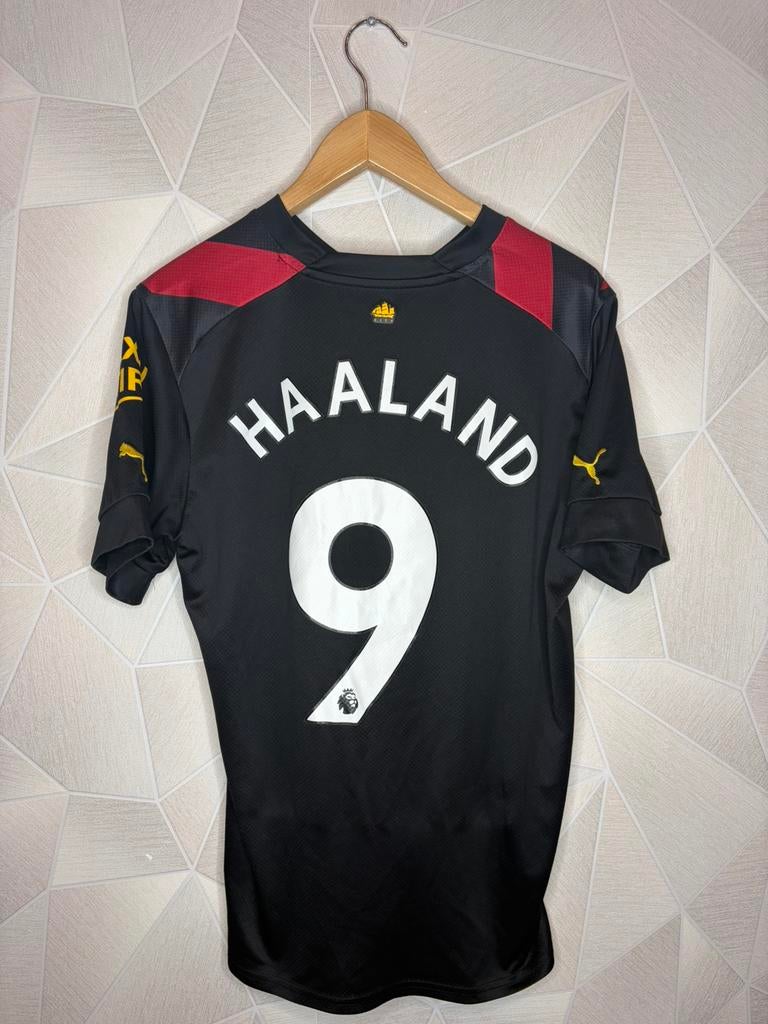 Manchester City Uit 2022/2023 Haaland, Maat M, Ophalen of Verzenden, Zo goed als nieuw, Shirt