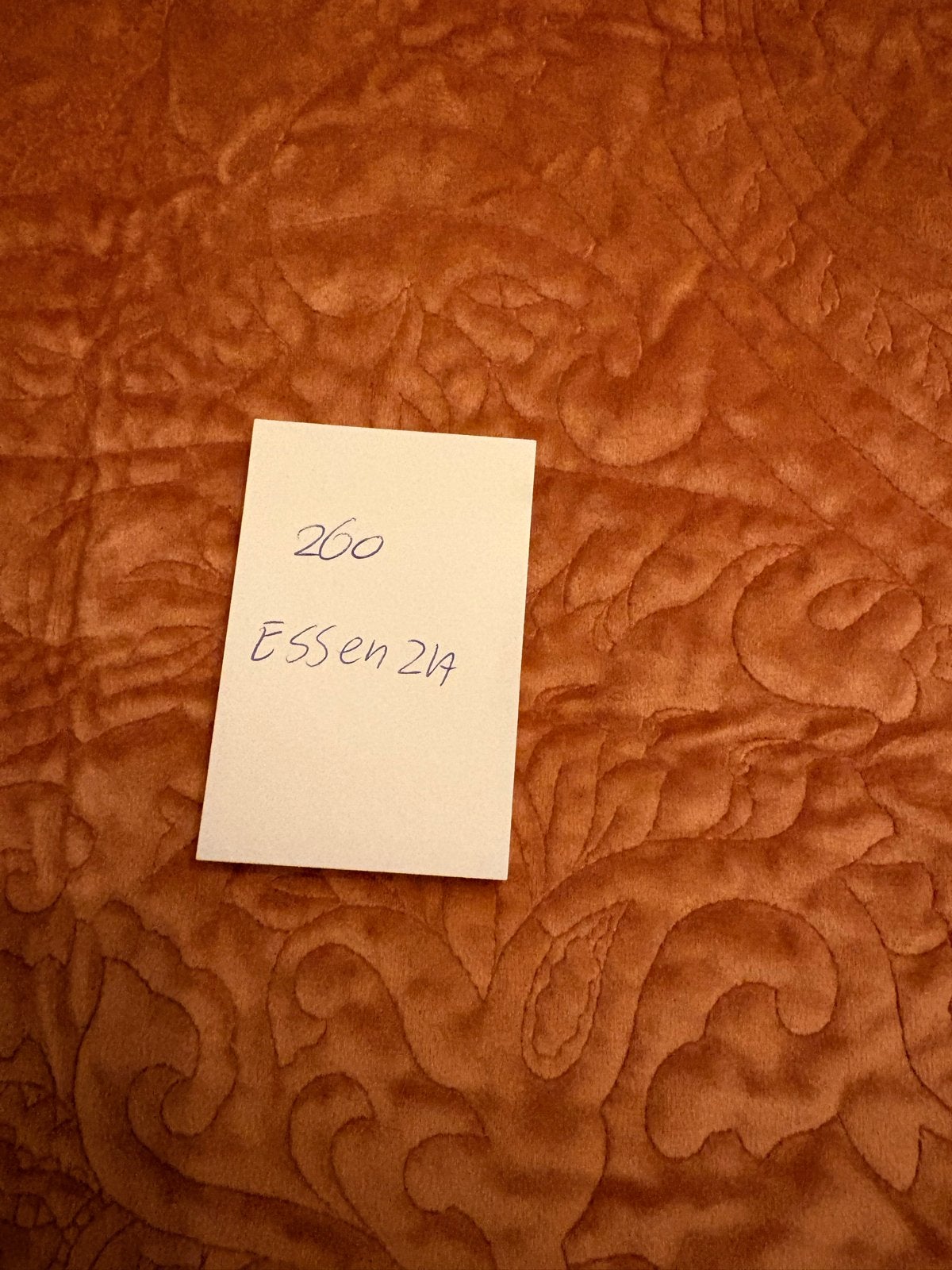 Essenza sprei 260 cm oranje, Lits-jumeaux, Oranje, Ophalen of Verzenden, Zo goed als nieuw