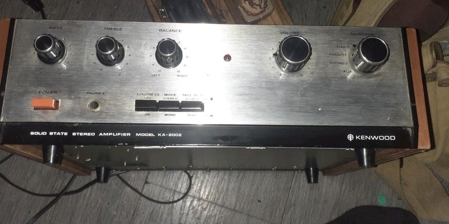 Kenwood KA-2002 Solid State Stereo Versterker Vintage, Overige merken, Gebruikt, Ophalen of Verzenden, Minder dan 60 watt