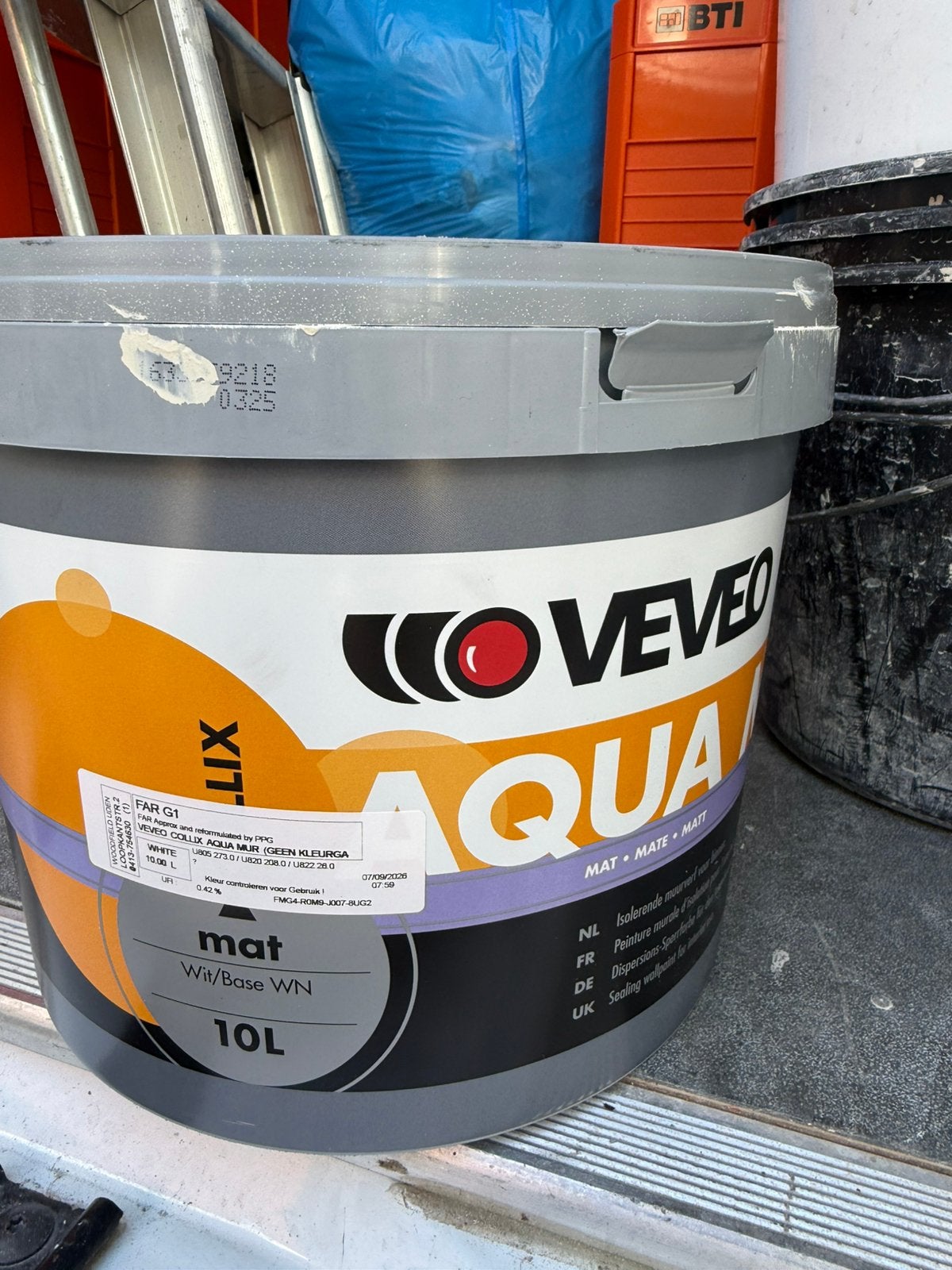 Veveo aqua mur 11 liter Farro & Ball Blanc de Treillage, Amsterdamseweg 14 1422 AD Uithoorn, Beige, Veveo coatings, Info@veveo.nl