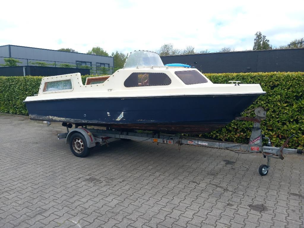 WATERLAND 15 PK 4 TAKT+TRAILER INRUIL MOGELIJK, Watersport en Boten, Ophalen, 10 tot 30 pk, Gebruikt, Tot 6 meter