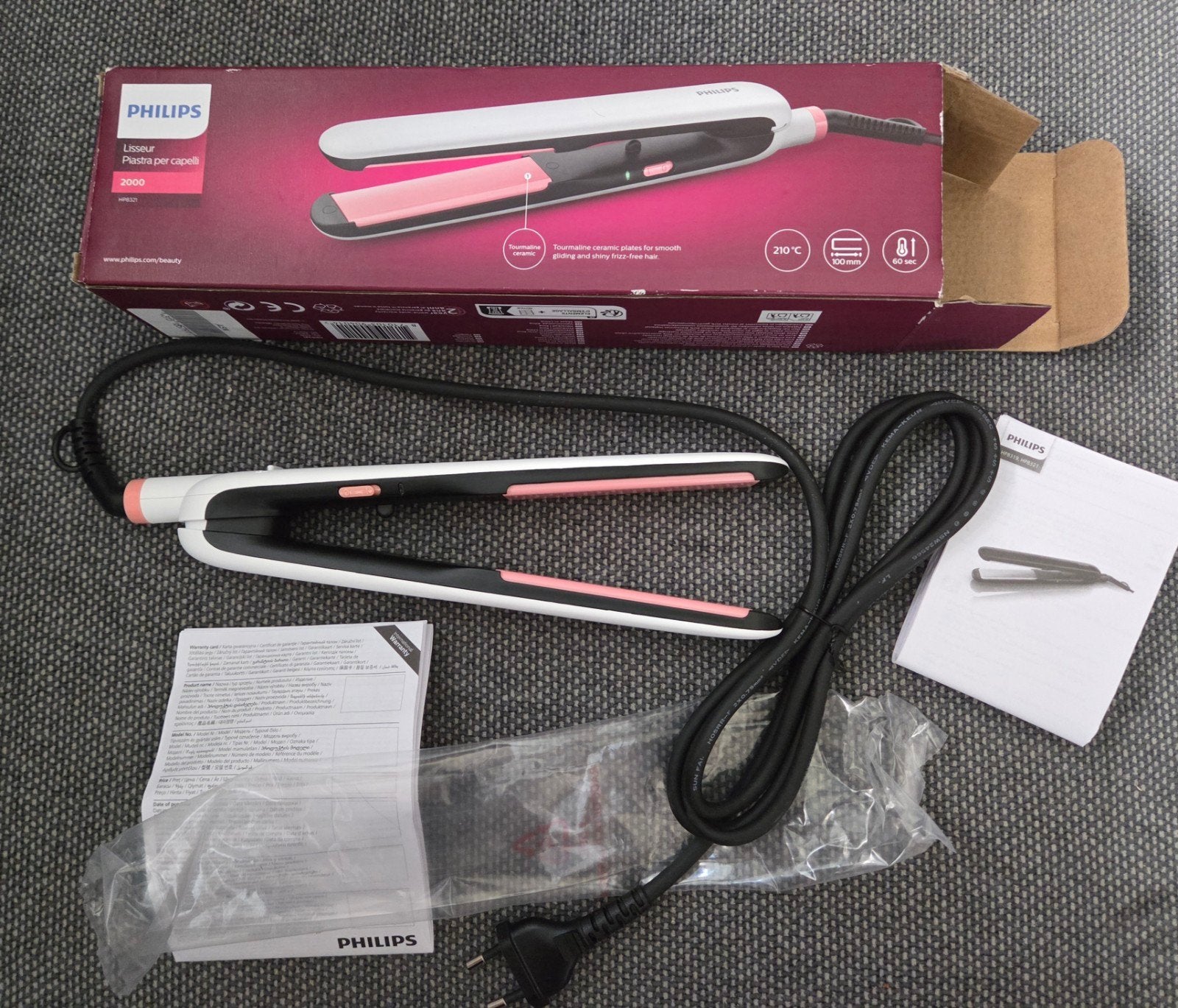 Philips Essential Care HP8321/40 Stijltang - Nieuw, Verzenden, Nieuw, Haarverzorging