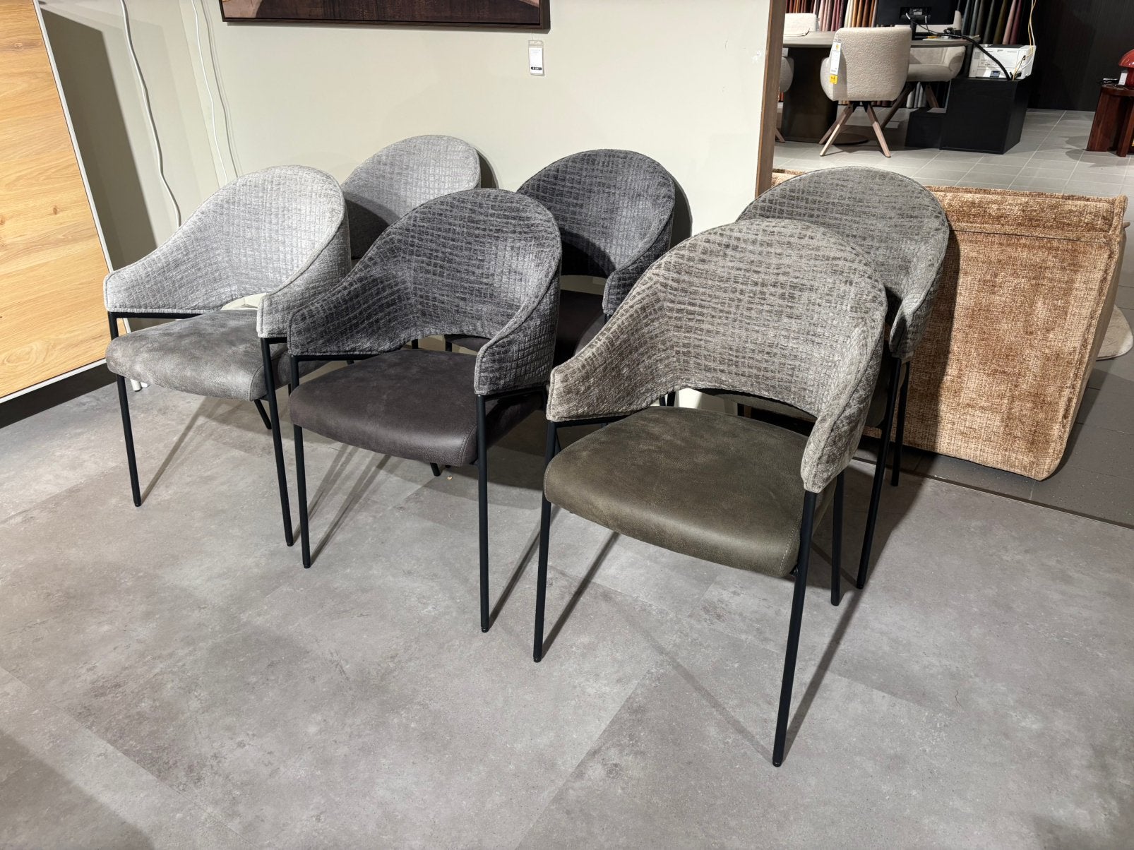 6x eetkamerstoel Nolan Xooon, Ophalen, Zo goed als nieuw, Vijf, Zes of meer stoelen